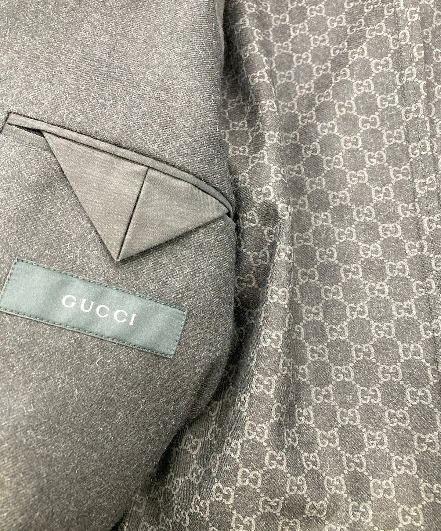 [Pre-owned] GUCCI Lined GG Pattern 2B Tailored Jacket 265397