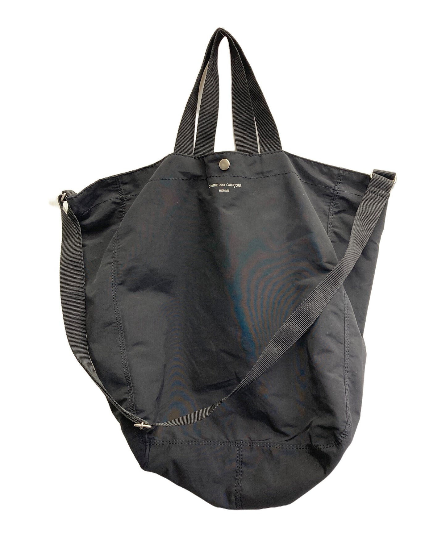 [Pre-owned] COMME des GARCONS HOMME Cotton Nylon Grosgrain LOGO BAG HN-K 292