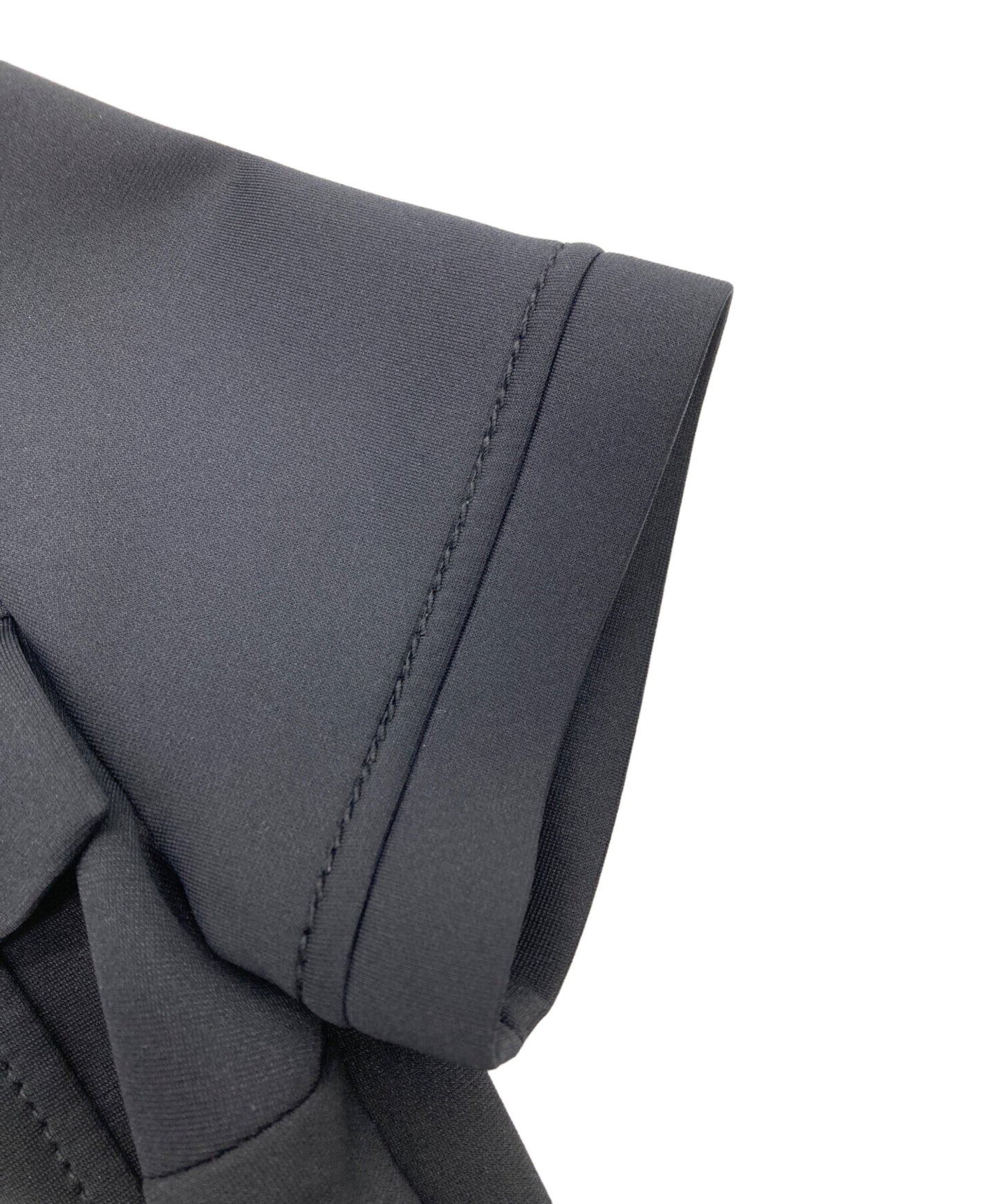 [Pre-owned] PRADA Rubber Logo Bonding Ruffle Dress P37Q6I S191