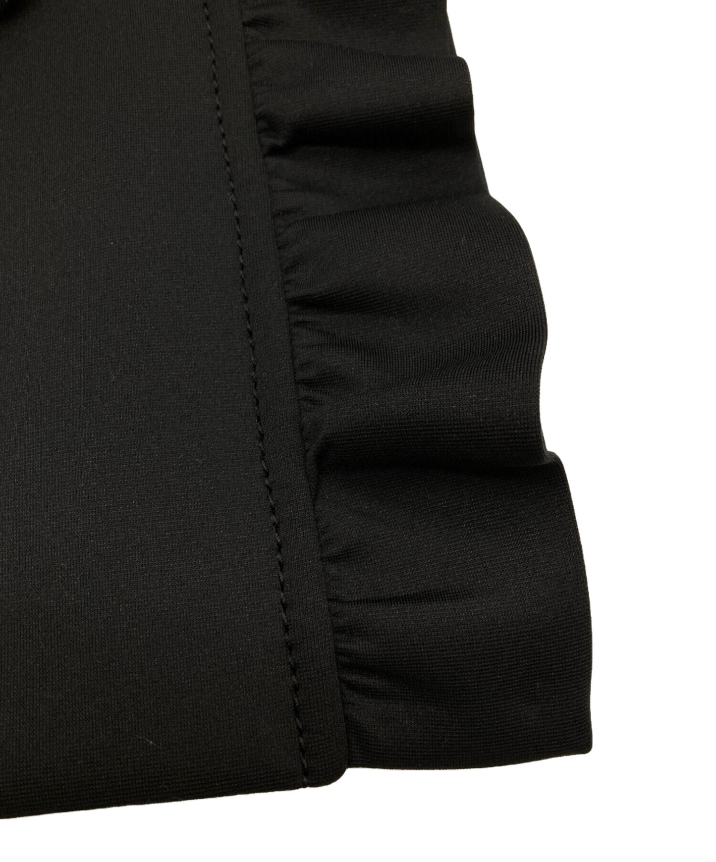 [Pre-owned] PRADA Rubber Logo Bonding Ruffle Dress P37Q6I S191