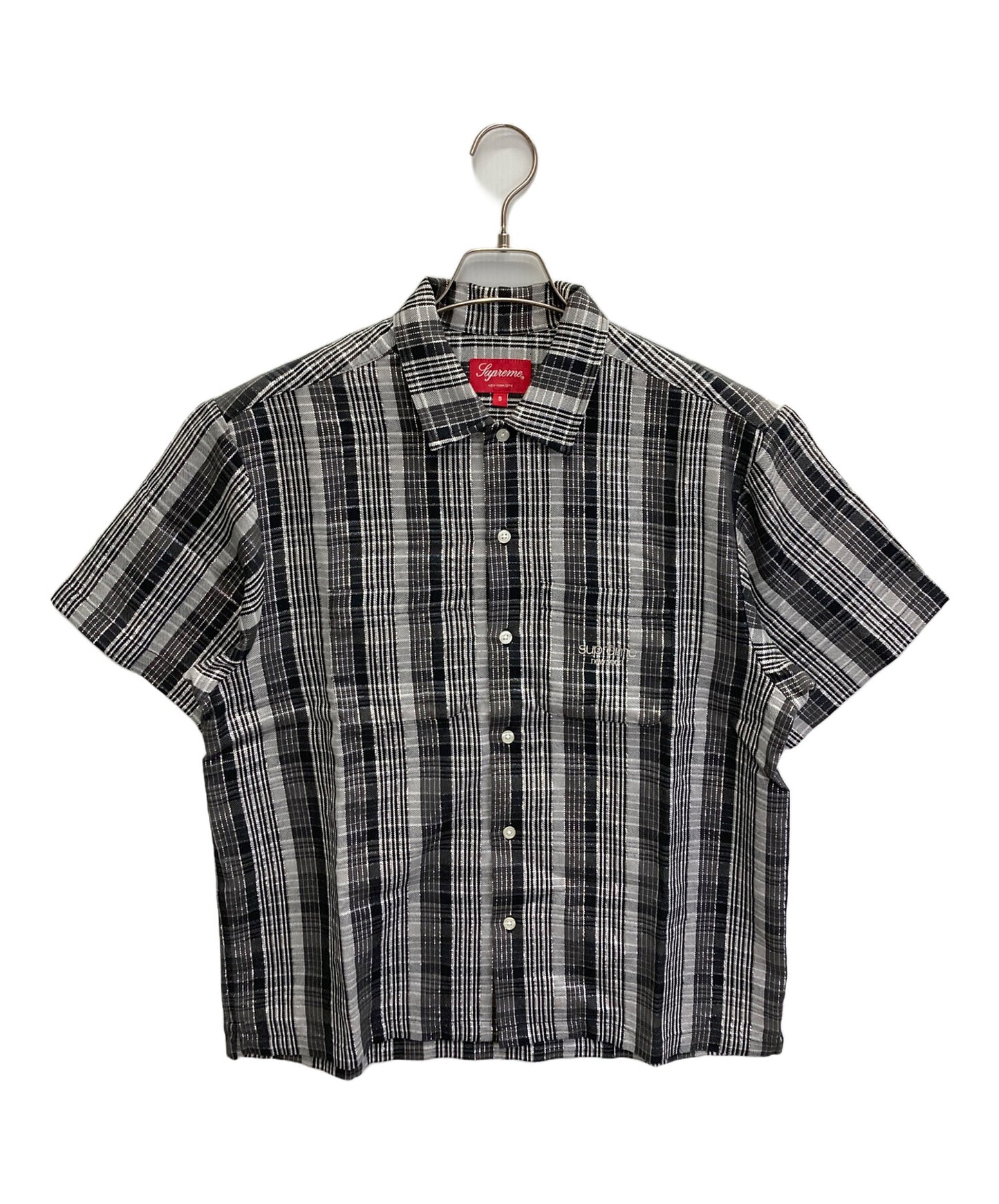 [Pre-owned] SUPREME 23SS Metallic Plaid S/S Shirt