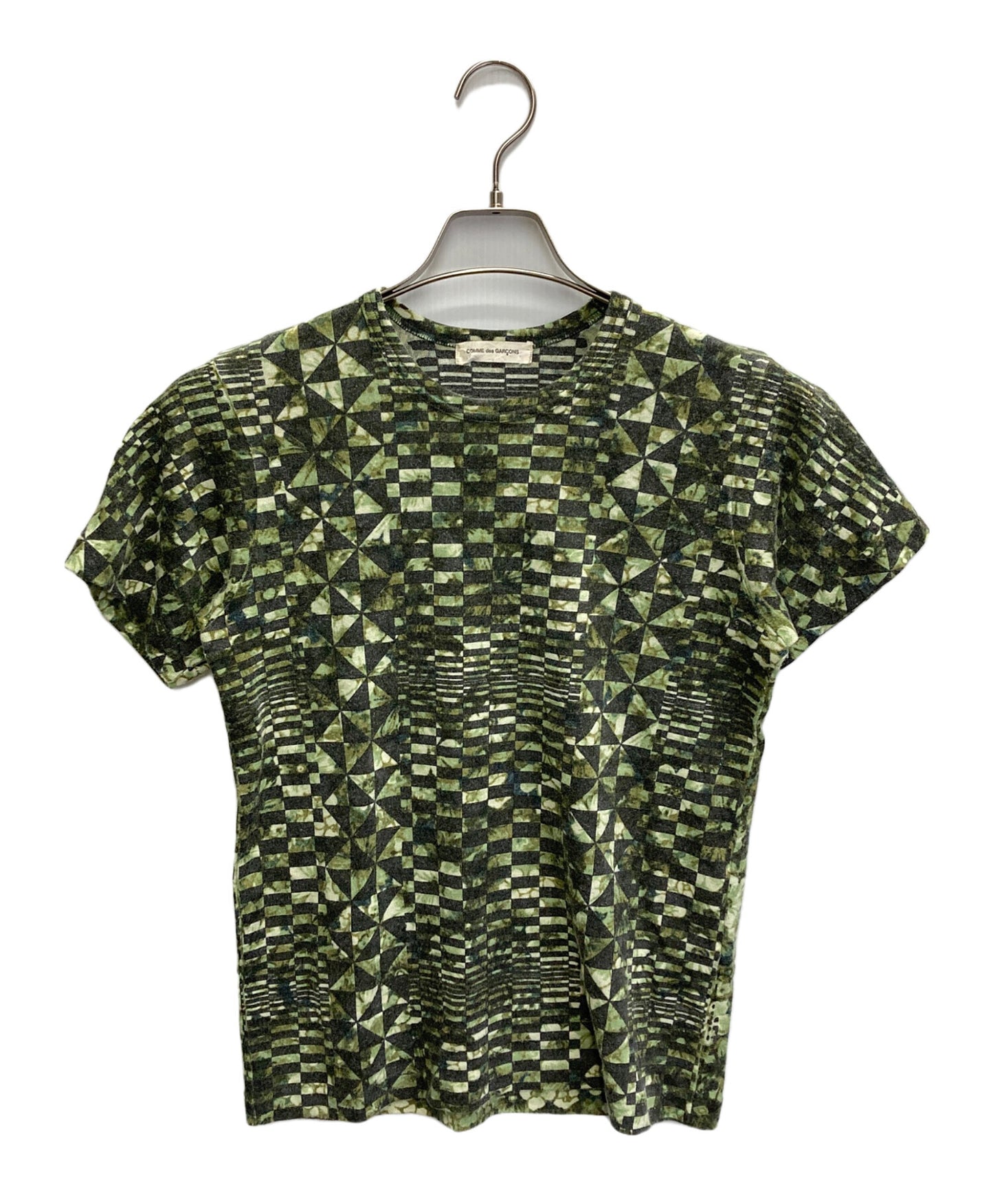 [Pre-owned] COMME des GARCONS Floral Geometric Print T-Shirt [AD2000 GT100090