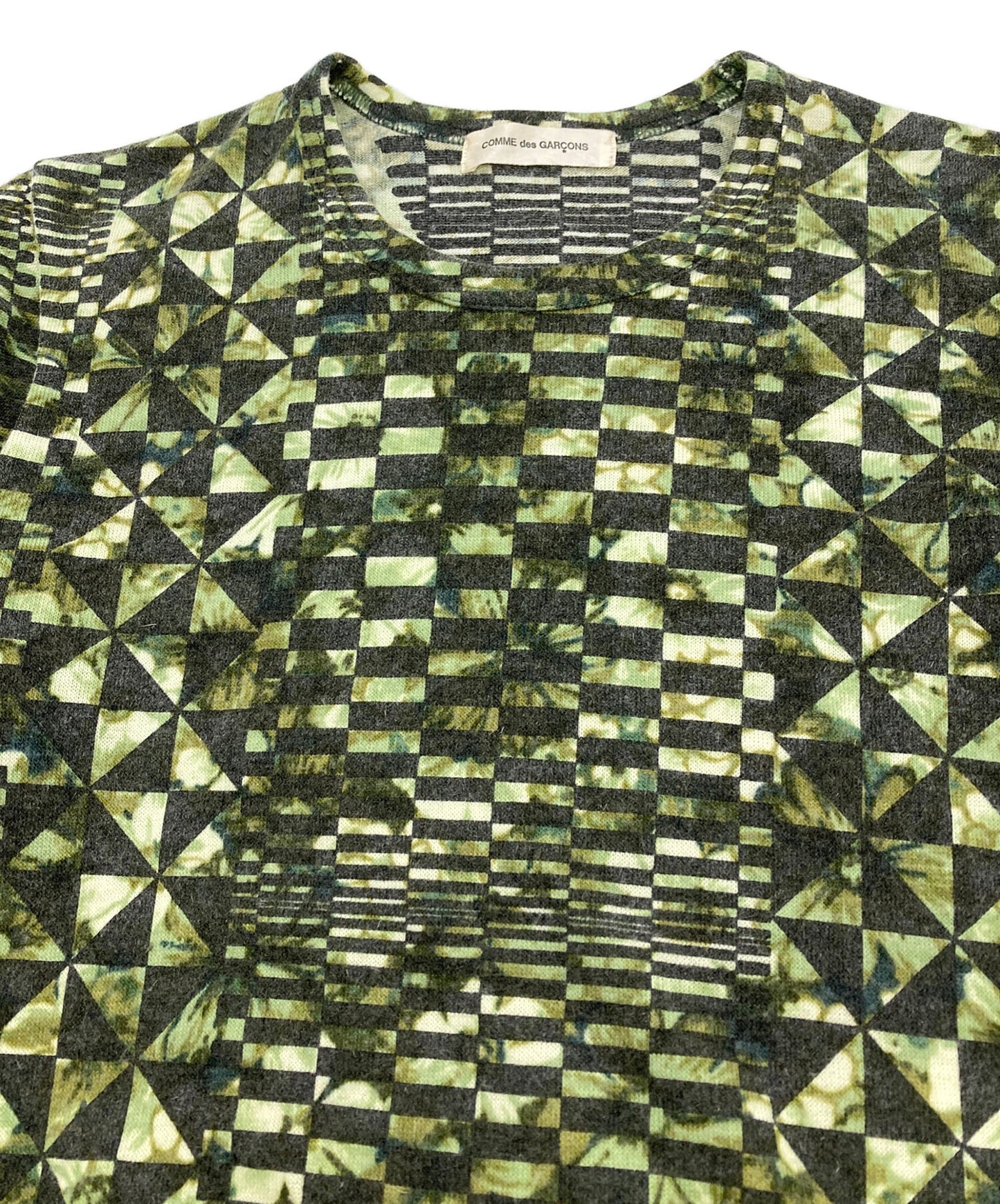 [Pre-owned] COMME des GARCONS Floral Geometric Print T-Shirt [AD2000 GT100090