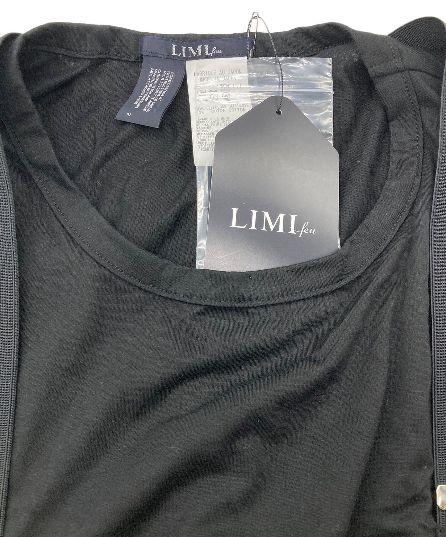 [Pre-owned] LIMI feu PLAIN STITCH SUSPENDER TANK TOP LP-T16-240