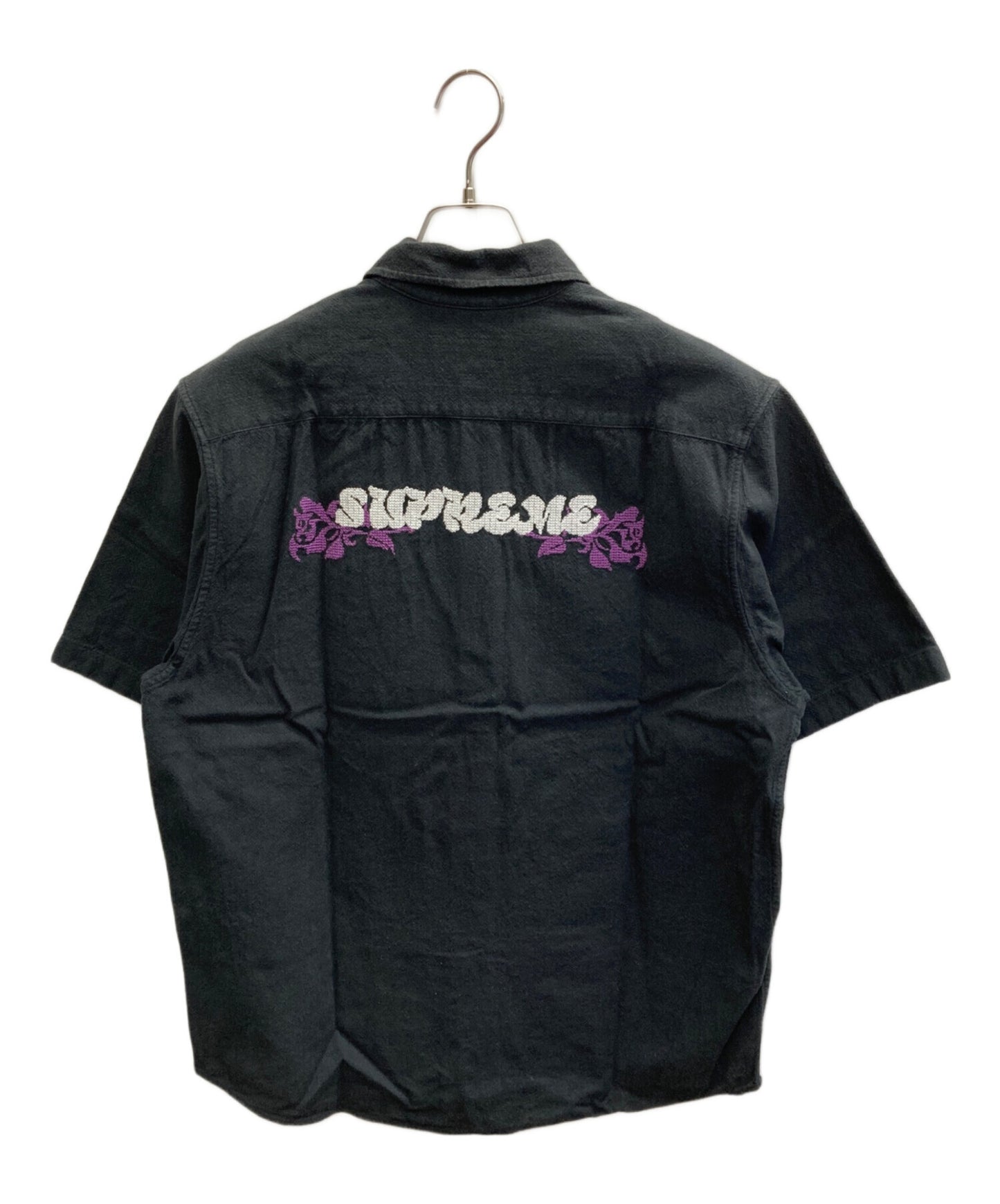 [Pre-owned] SUPREME 23SS Needlepoint S/S Shirt