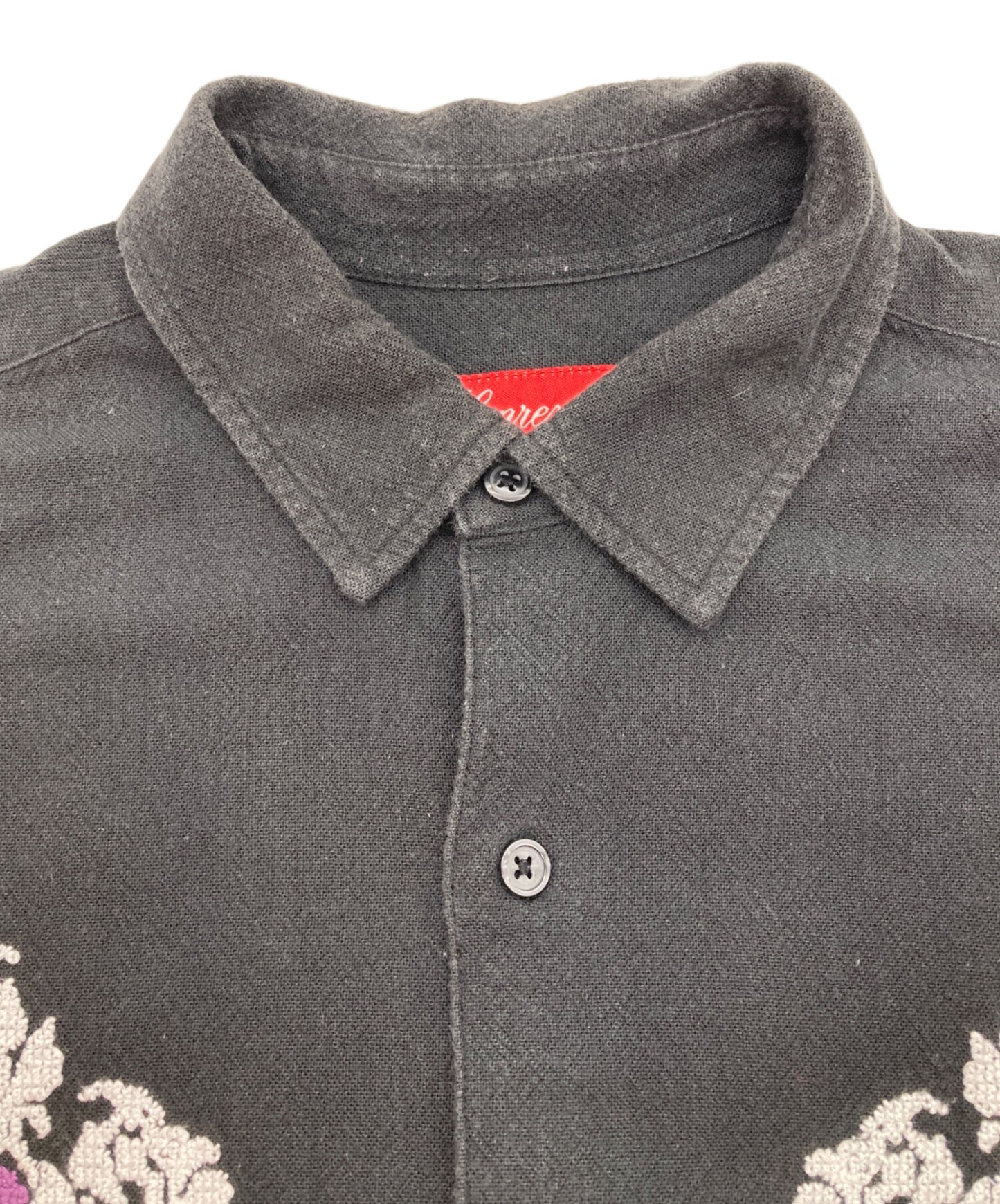 [Pre-owned] SUPREME 23SS Needlepoint S/S Shirt