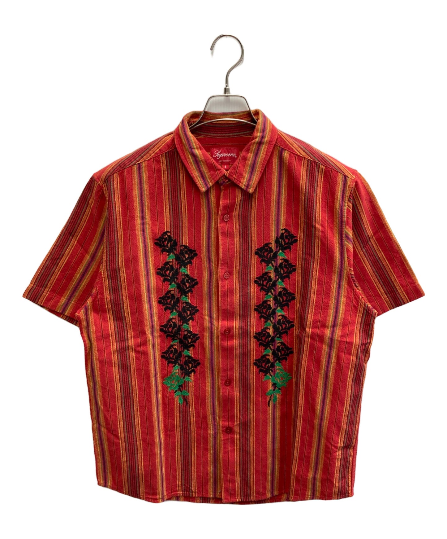 [Pre-owned] SUPREME 23SS Needlepoint S/S Shirt