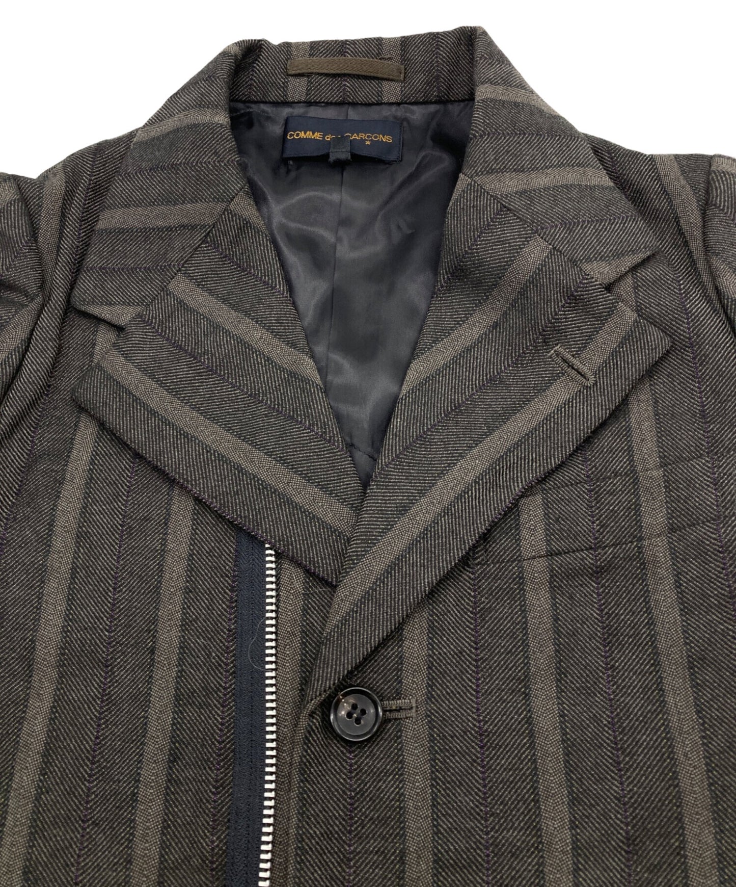[Pre-owned] COMME des GARCONS 00AW Wool stripe set-up GJ-04002S