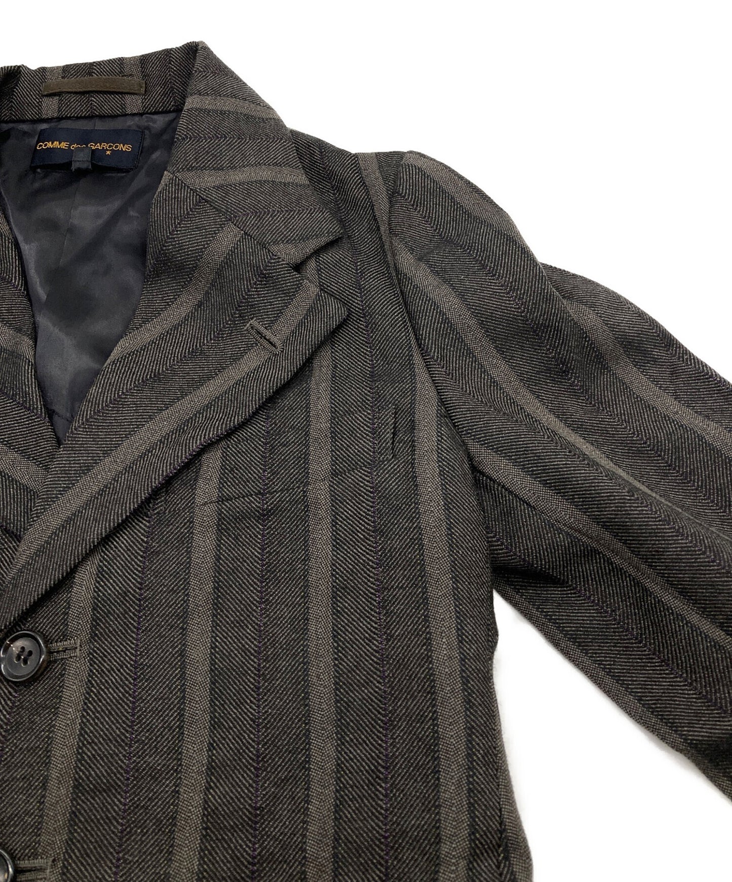 [Pre-owned] COMME des GARCONS 00AW Wool stripe set-up GJ-04002S