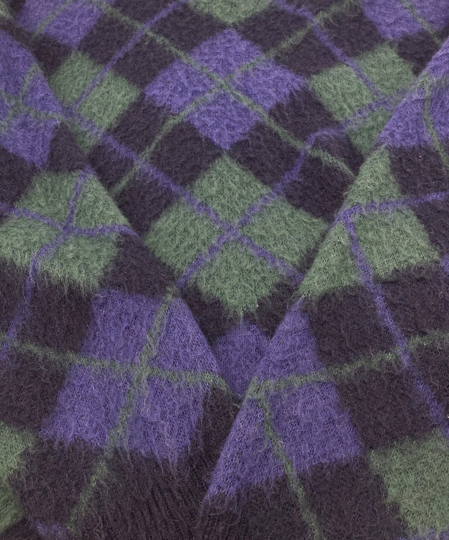 [Pre-owned] NEIGHBORHOOD ARGYLE PATTERN MOHAIR SWEATER 232FUNH-KNM03