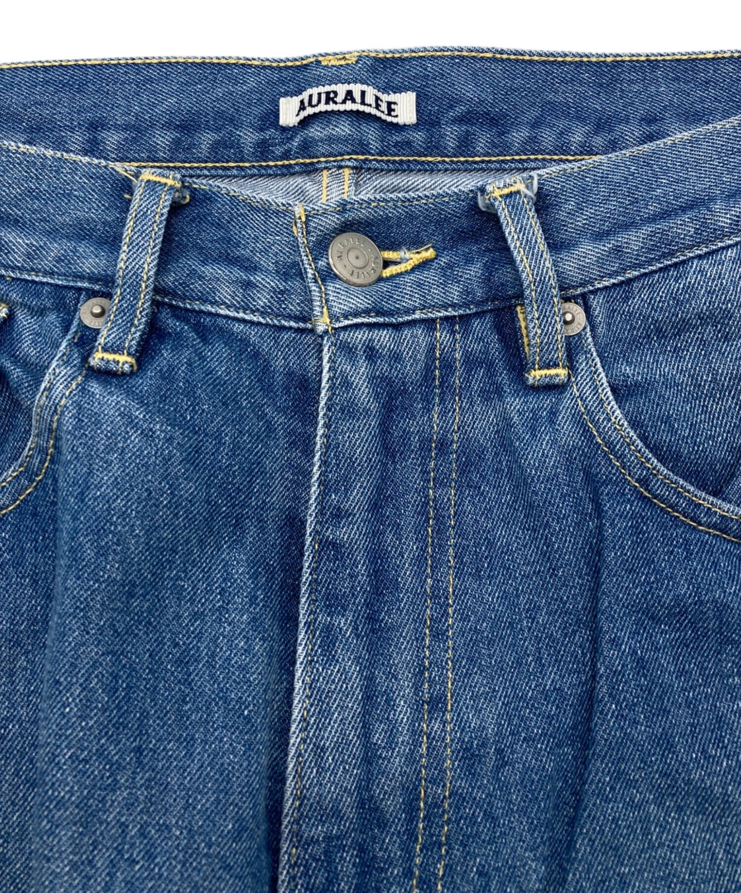 [Pre-owned] AURALEE WASHED HARD TWIST DENIM 5-POCKET PANTS A20SP07DM