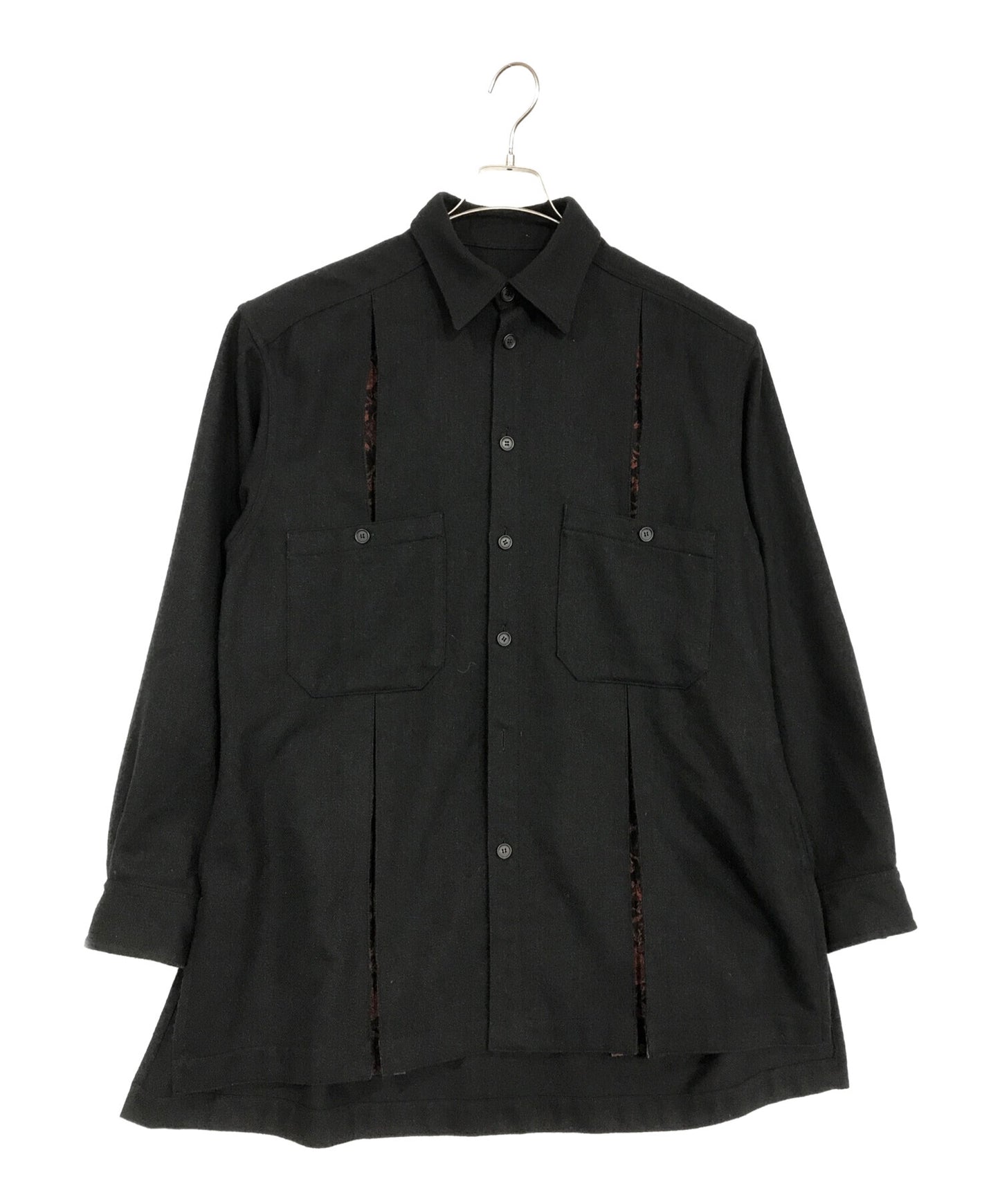 [Pre-owned] s'yte 1/10 FLANNEL + COTTON/THORNY JACQUARD VERTICAL GUSSET SHIRTS. UV-B07-821