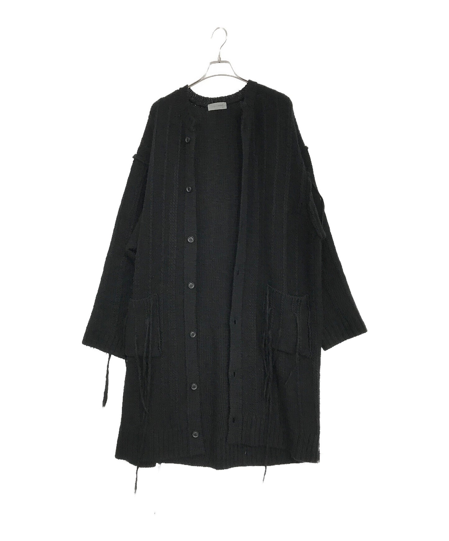 [Pre-owned] Yohji Yamamoto pour homme 3G STRIPE STRING LONG CARDIGAN HO-K84-187