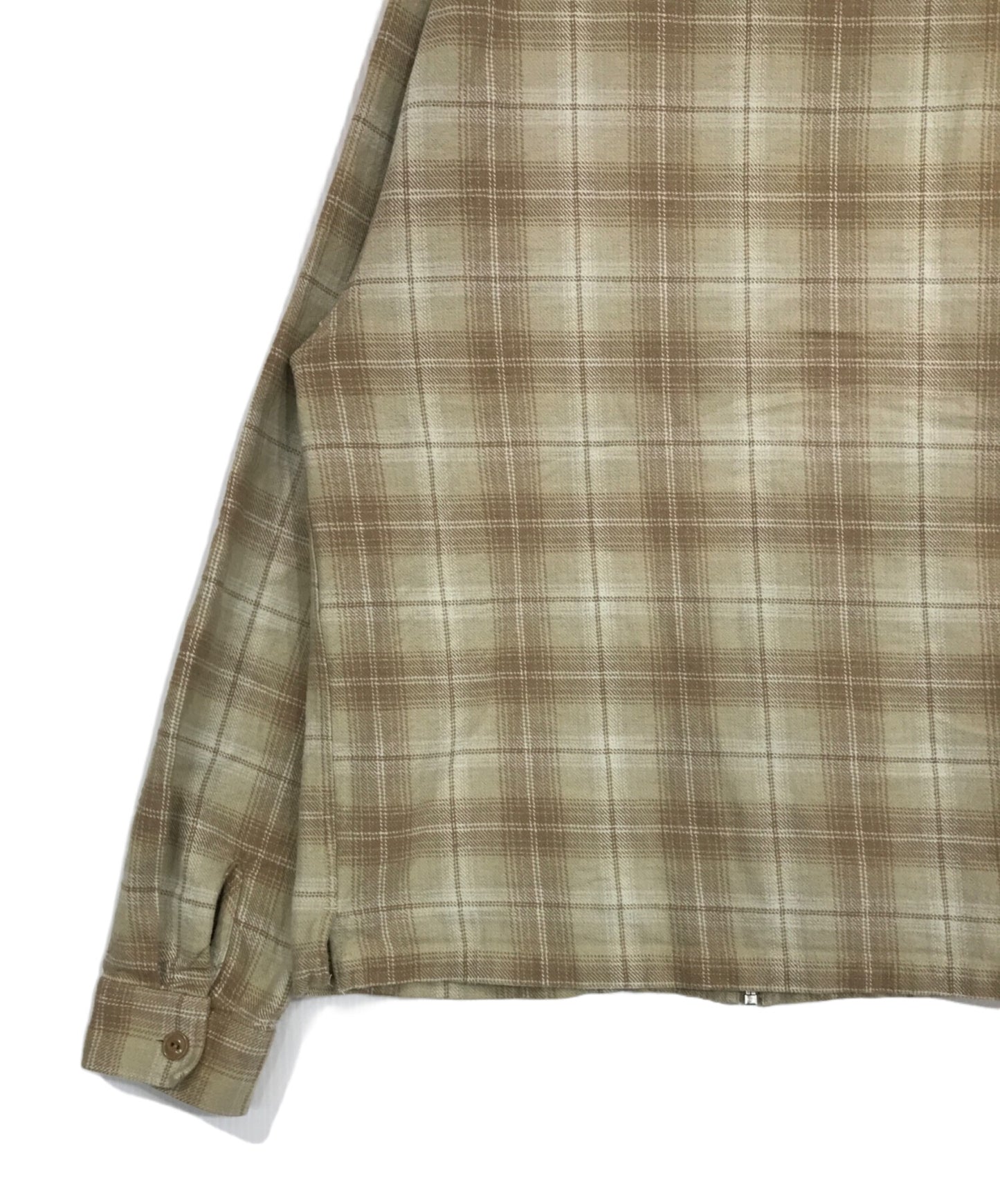 [Pre-owned] stussy FRANK PLAID ZIP SHIRT