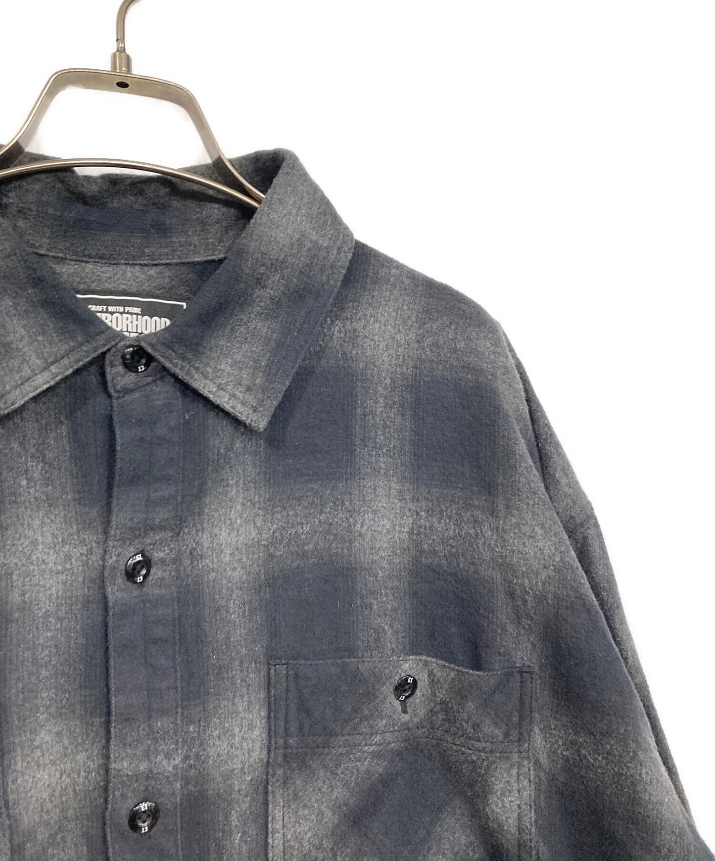 [Pre-owned] NEIGHBORHOOD OMBRE CHECK SHIRT 231AQWSN-SHM01S