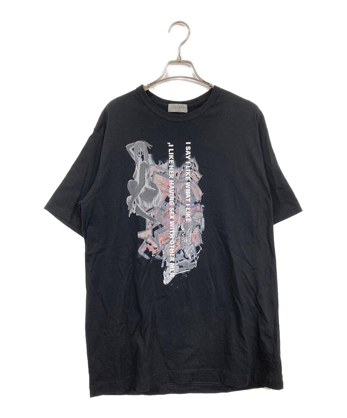 [Pre-owned] Yohji Yamamoto pour homme 30/COMBED SINGLE JERSEY BASIC SHORT SLV PT C HL-T95-992