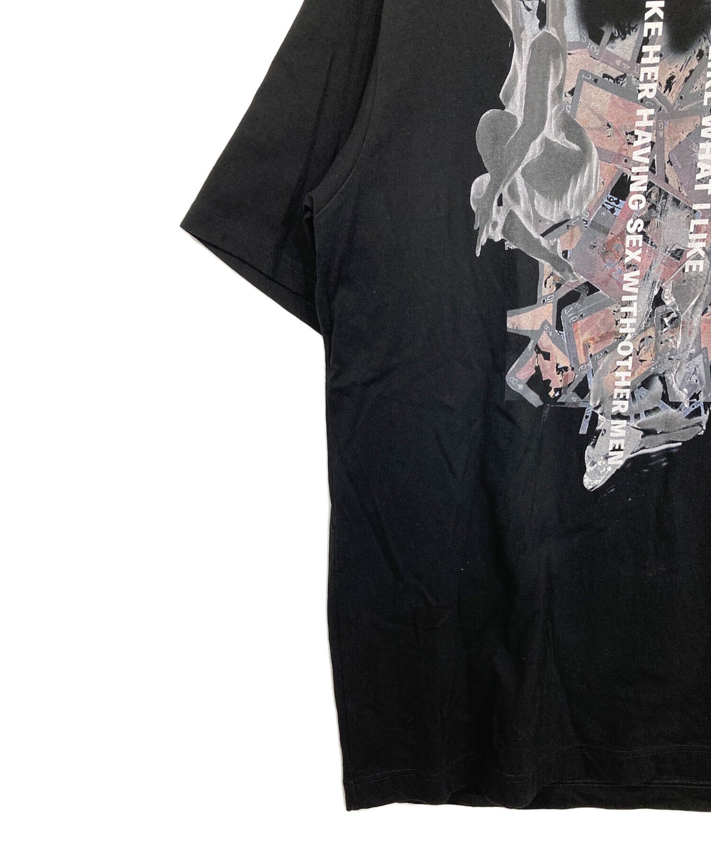[Pre-owned] Yohji Yamamoto pour homme 30/COMBED SINGLE JERSEY BASIC SHORT SLV PT C HL-T95-992