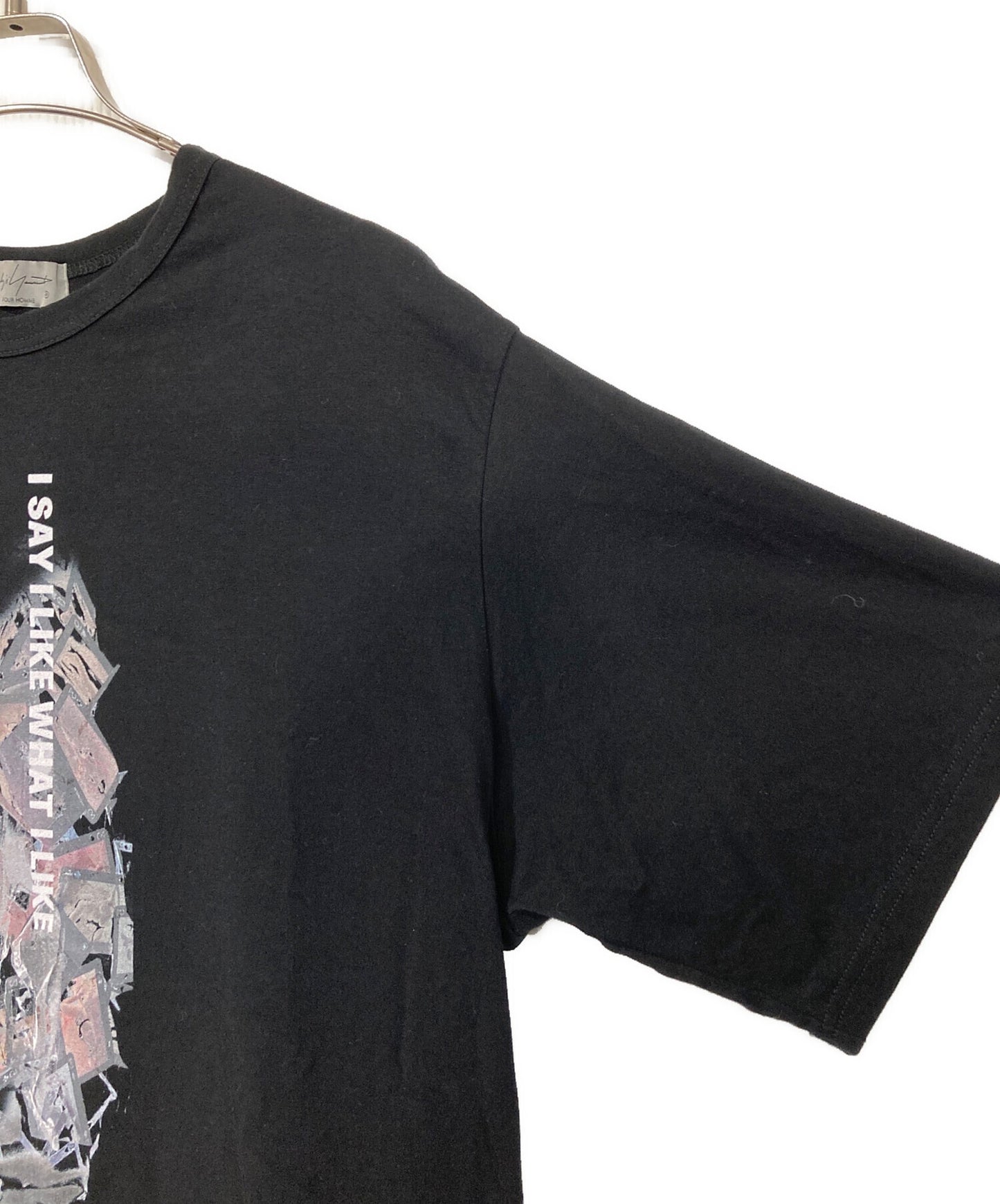 [Pre-owned] Yohji Yamamoto pour homme 30/COMBED SINGLE JERSEY BASIC SHORT SLV PT C HL-T95-992