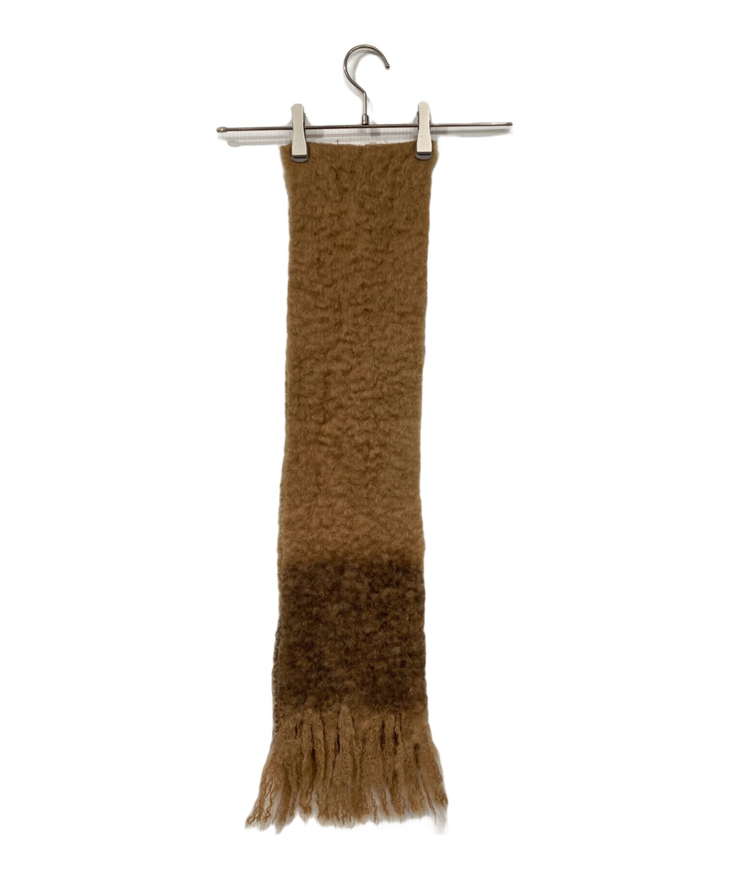 [Pre-owned] LOEWE Mohair-Blend Anagram Embroidered Scarf
