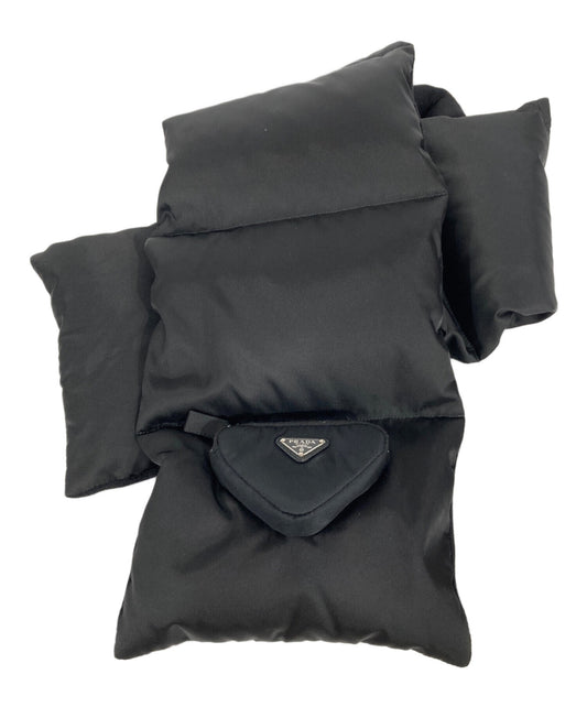 [Pre-owned] PRADA PADDED WOOL & RE-NYLON SCARF UMS410 S212