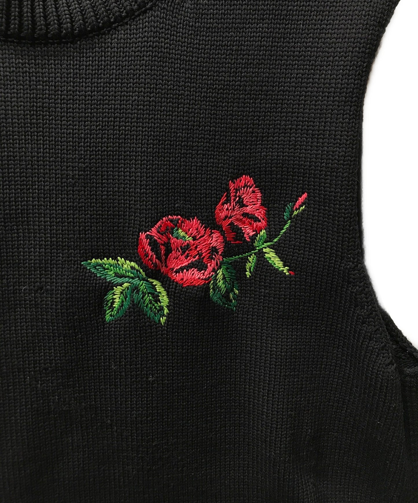 [Pre-owned] COMME des GARCONS HOMME PLUS 22SS Flower Embroidery Knit Vest PI-N008