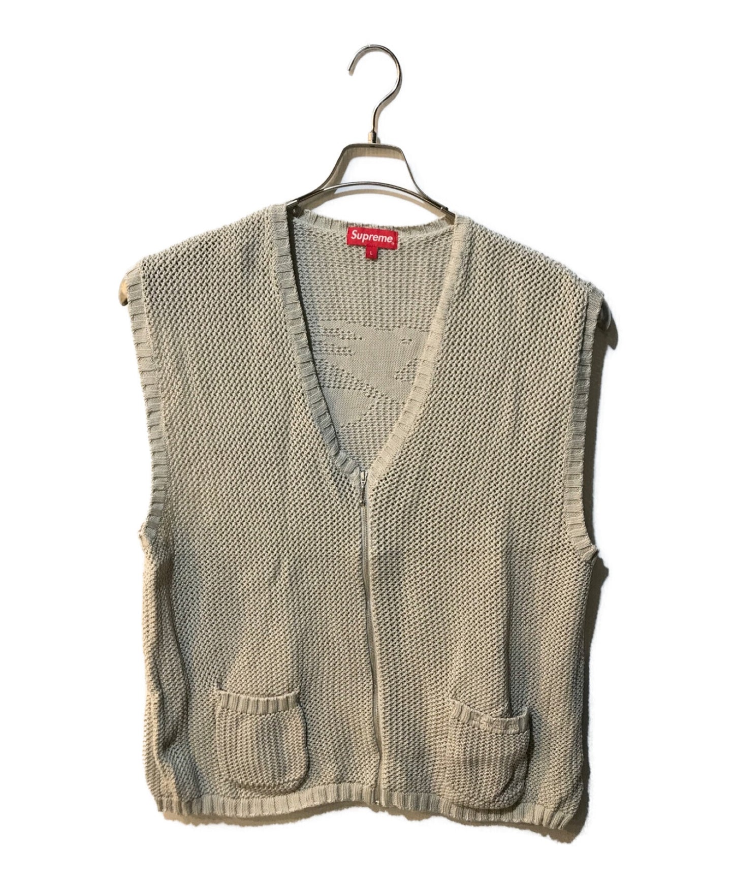 [Pre-owned] SUPREME Dragon Zip Up Sweater Vest 23SS