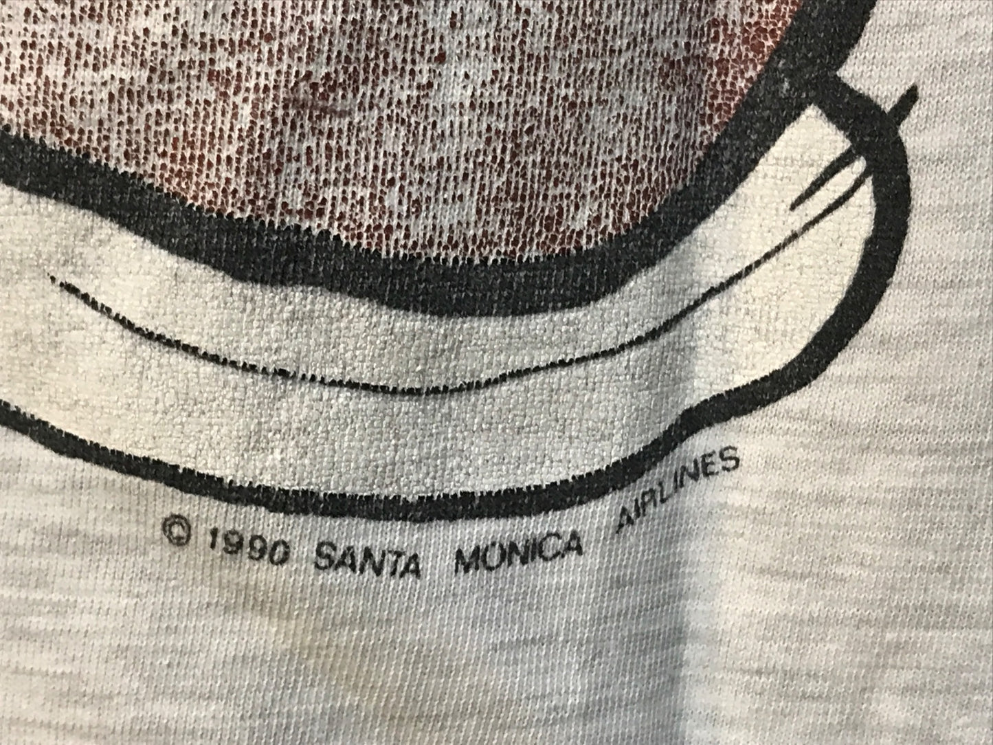 [Pre-owned] SANTAMONICA AIRLINES Vintage Print T-shirt Old Skate T-shirt Z-BOYS Skipping Grom Old Skate