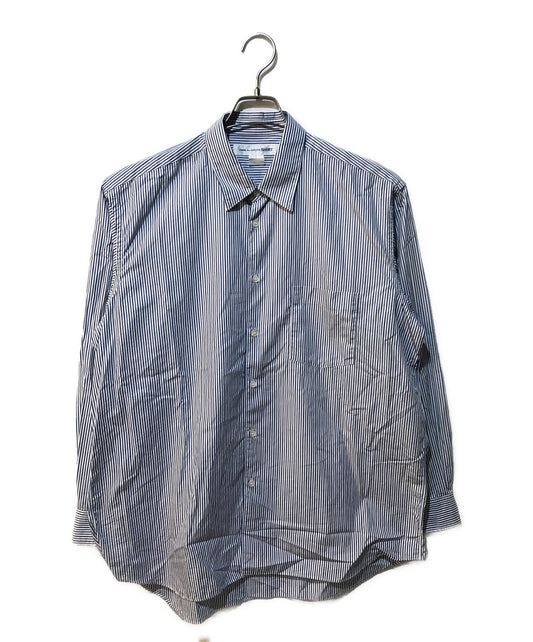 [Pre-owned] COMME des GARCONS SHIRT FOREVER WIDE CLASSIC cotton poplin striped regular collar shirt FZ-B218