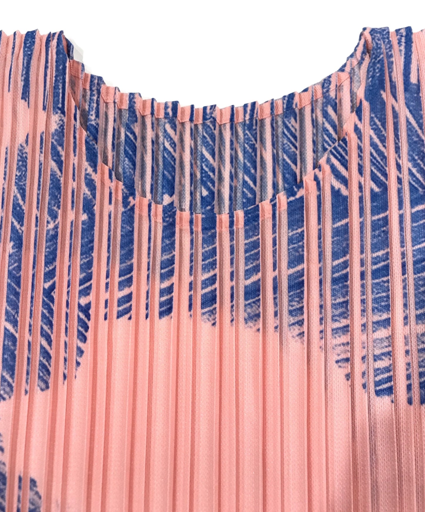 [Pre-owned] PLEATS PLEASE Pleated dress with all-over pattern PP33JH553