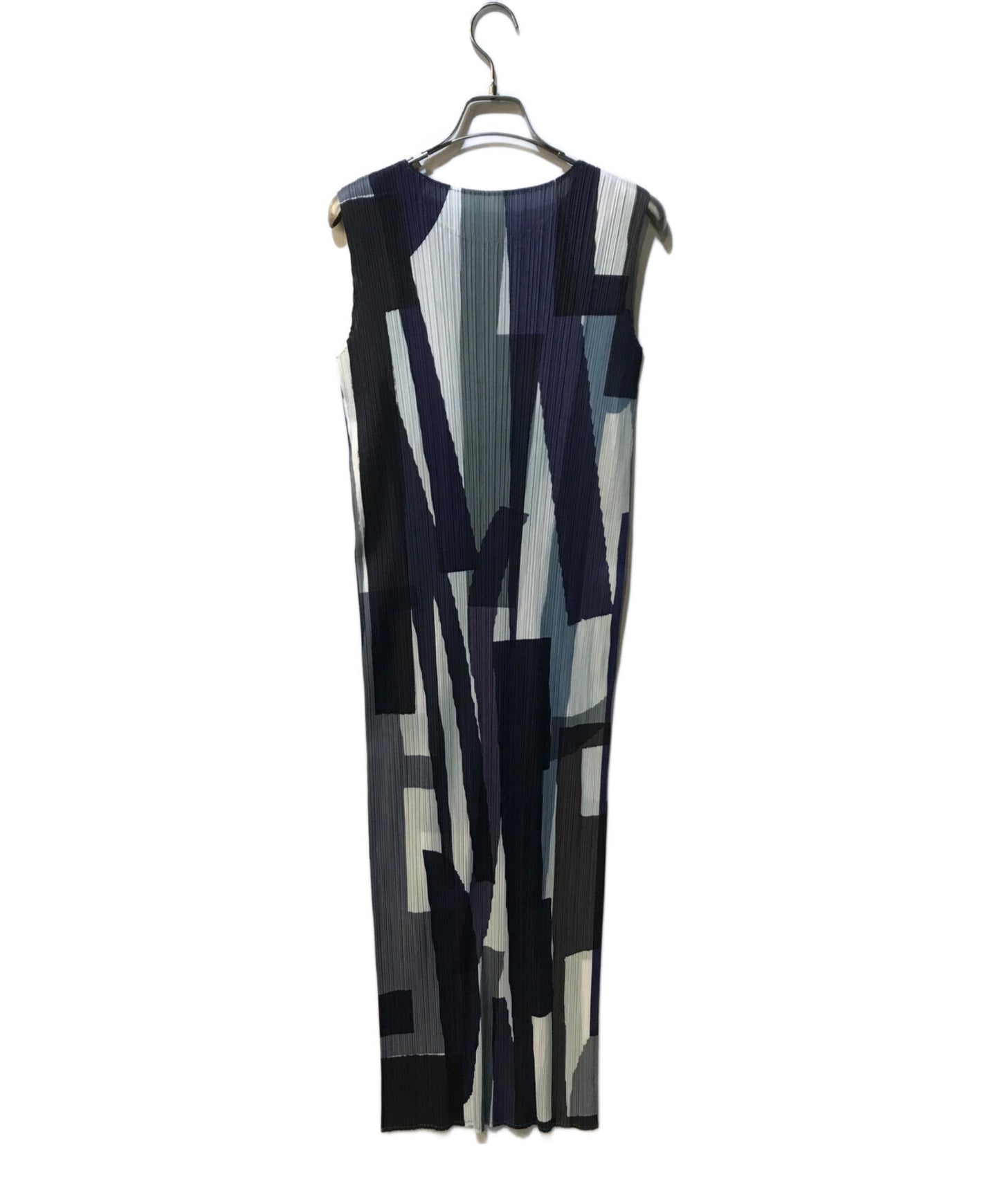[Pre-owned] PLEATS PLEASE Geometric Pleated Sleeveless Dress PP31JH713