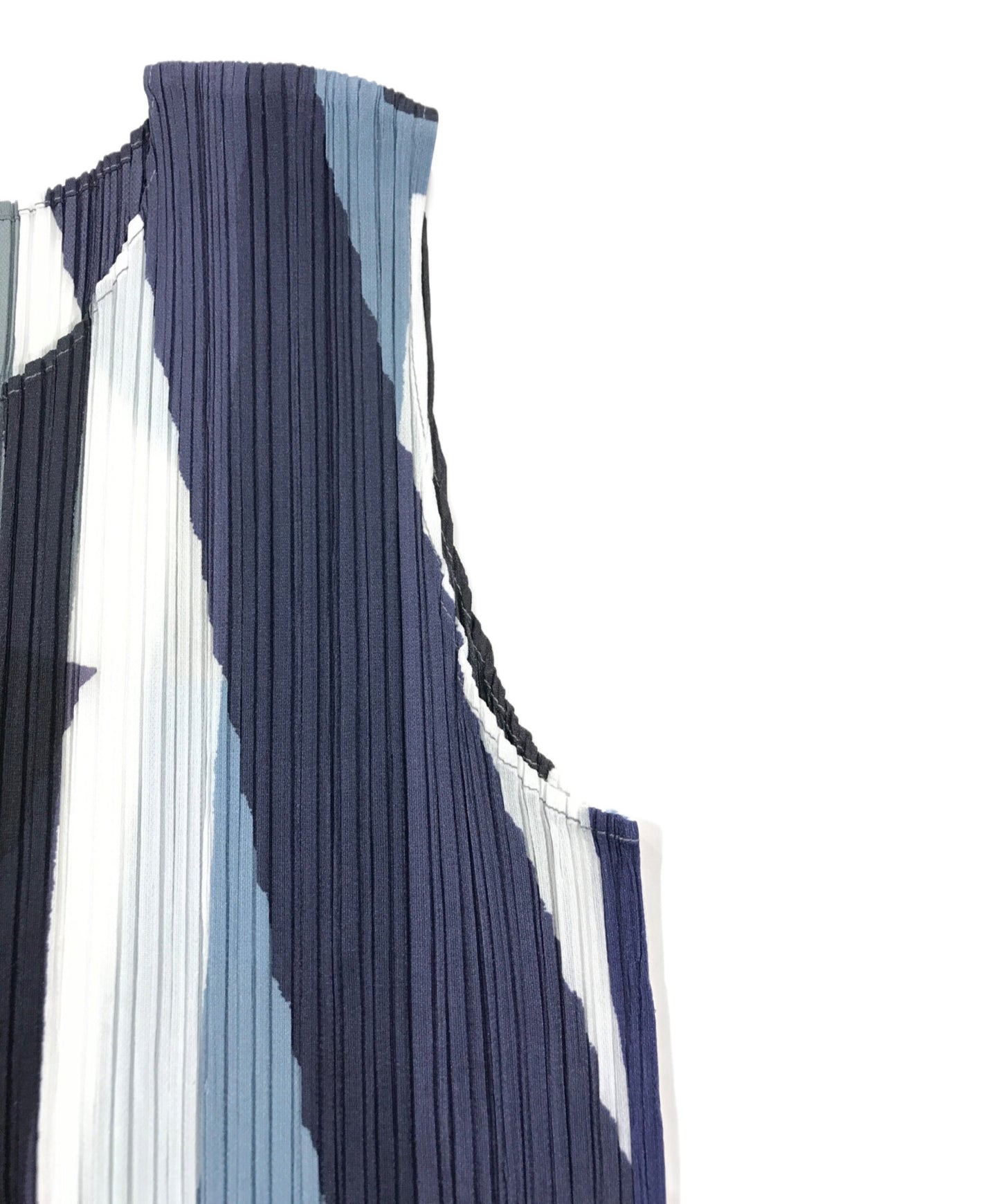 [Pre-owned] PLEATS PLEASE Geometric Pleated Sleeveless Dress PP31JH713