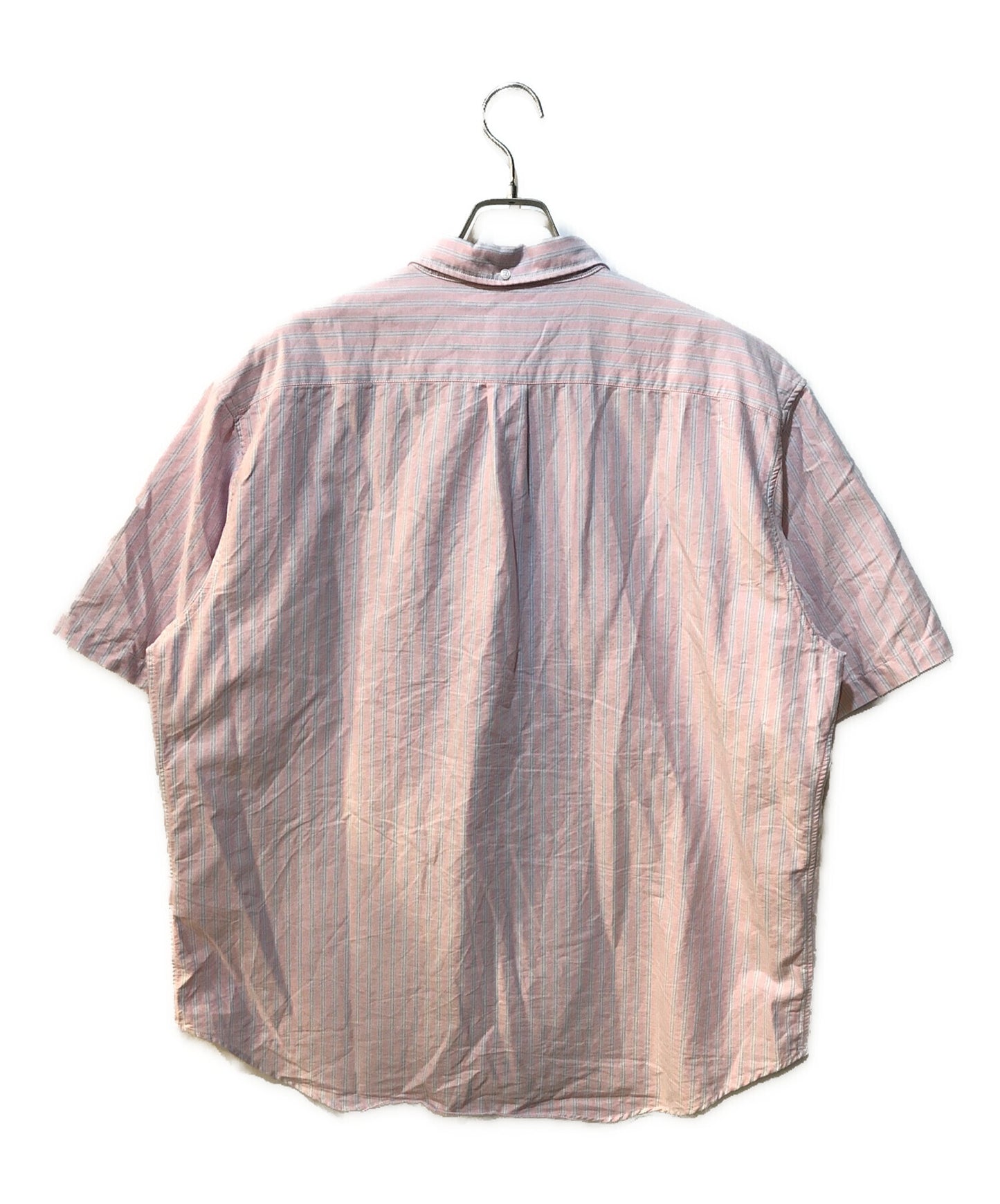 [Pre-owned] SUPREME Loose Fit Oxford S/S Shirt "Pink Stripe"
