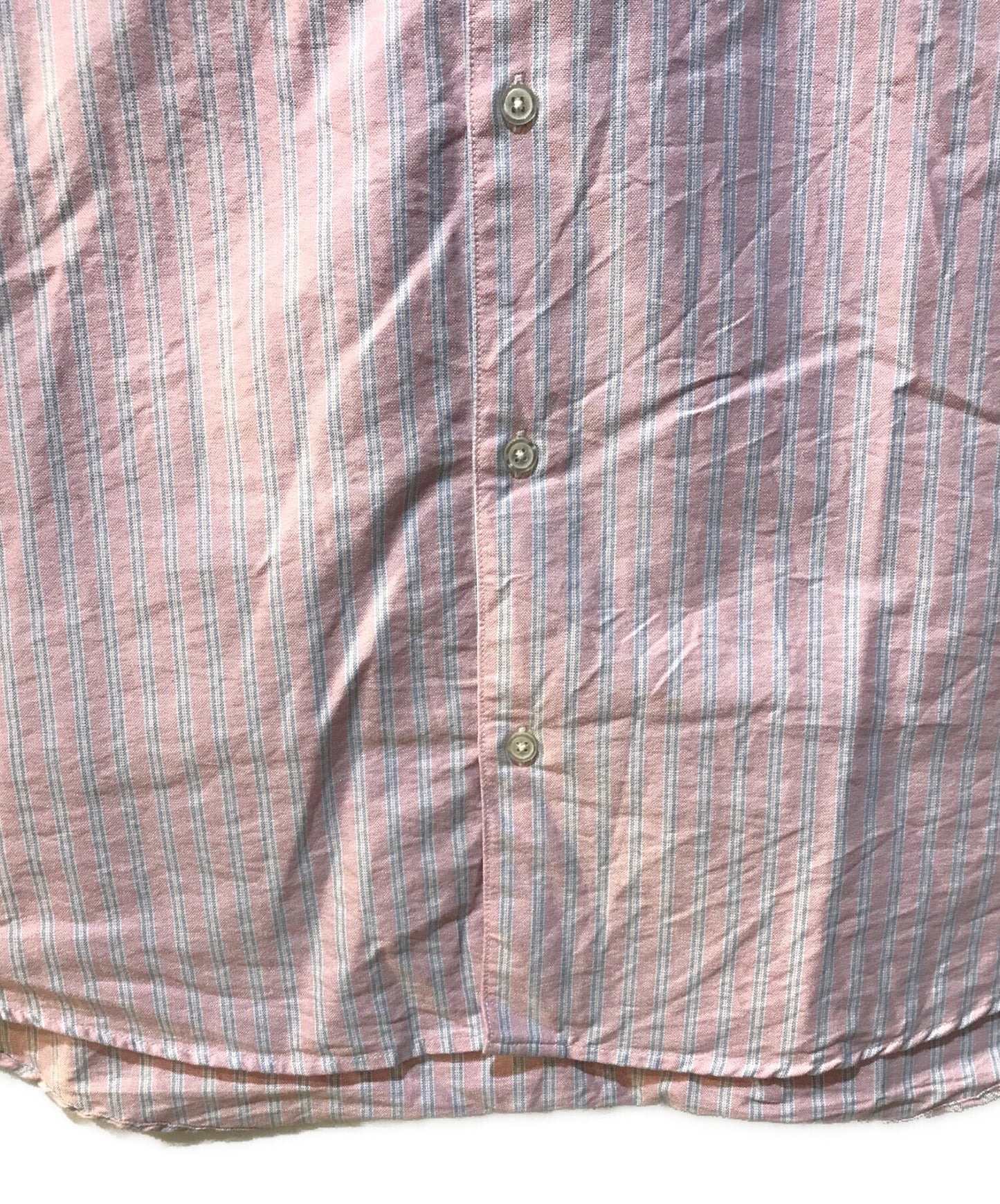 [Pre-owned] SUPREME Loose Fit Oxford S/S Shirt "Pink Stripe"