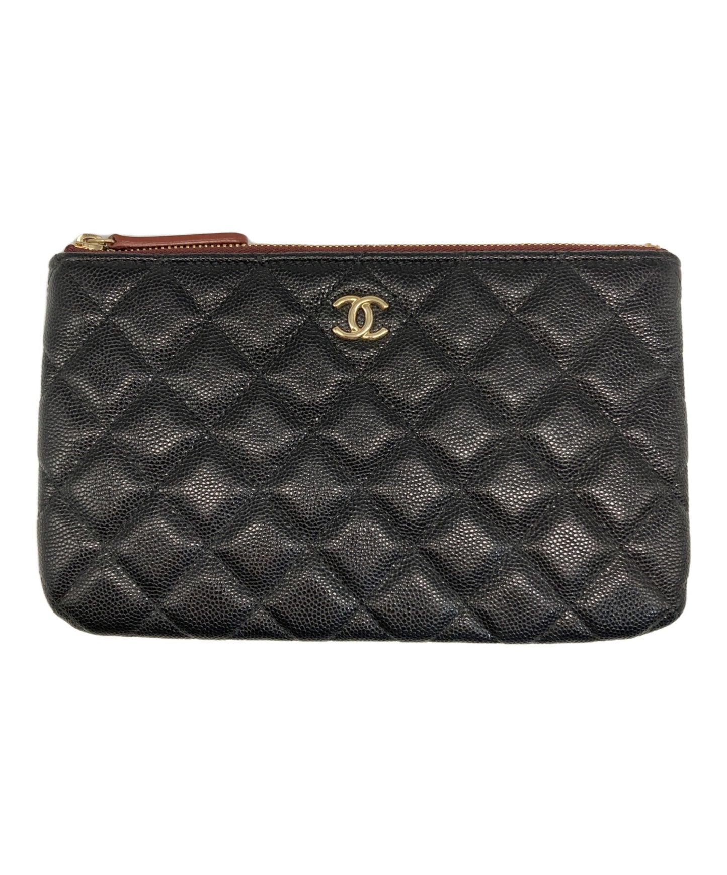 [Pre-owned] CHANEL Matelassé Coco Mark Pouch