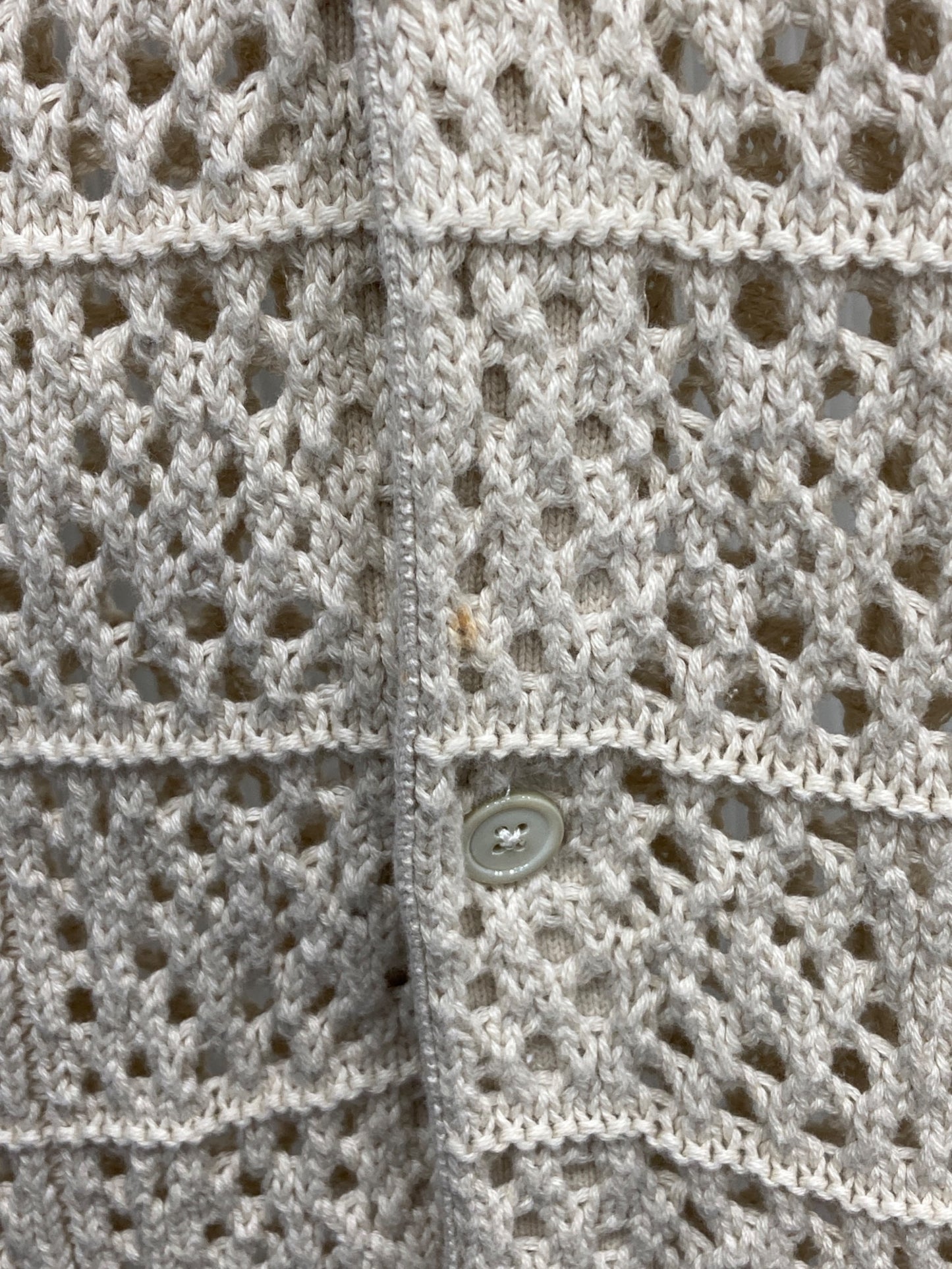 [Pre-owned] stussy 5 Gauge Short Sleeve Crochet Knit Shirt 117127