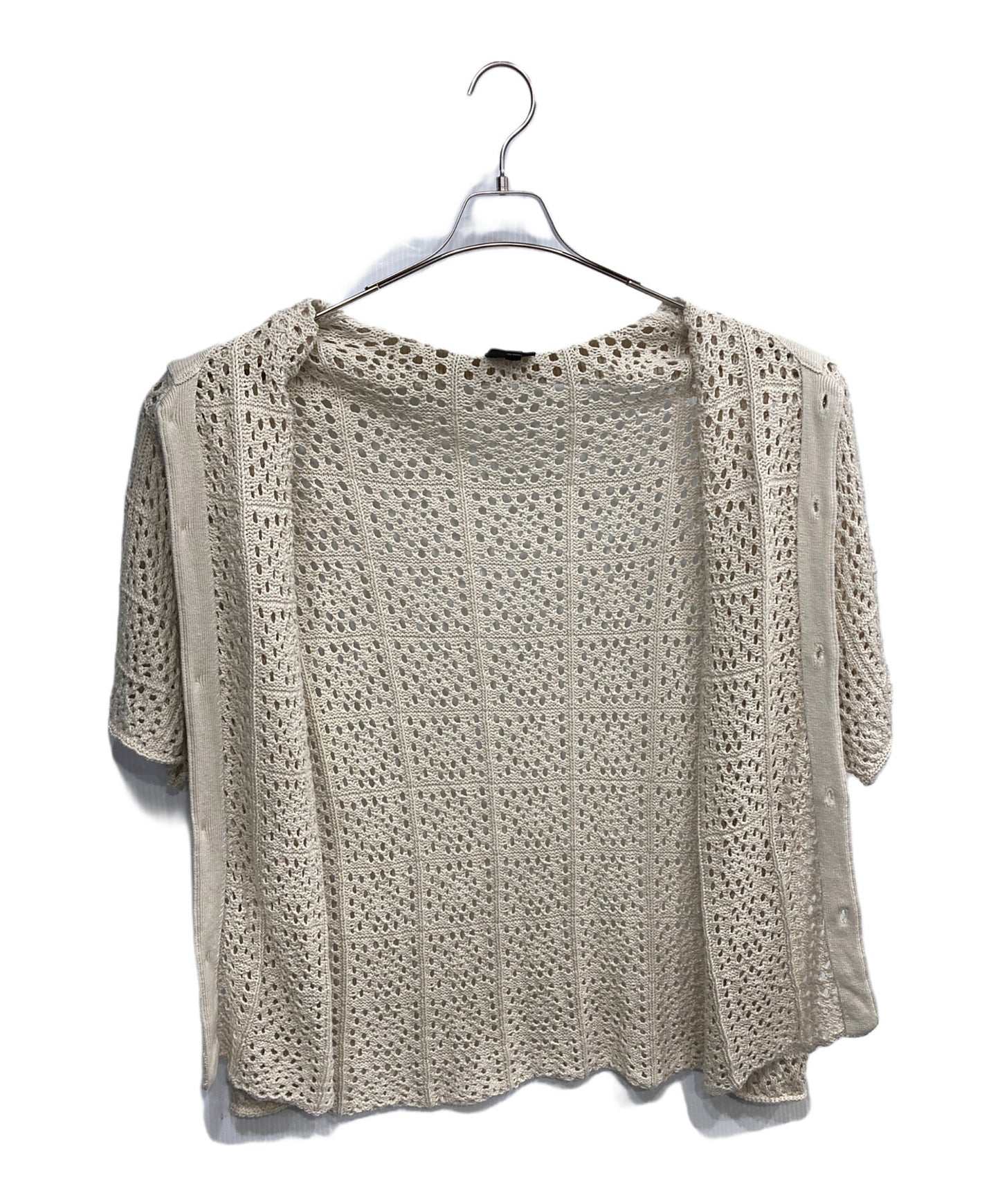 [Pre-owned] stussy 5 Gauge Short Sleeve Crochet Knit Shirt 117127