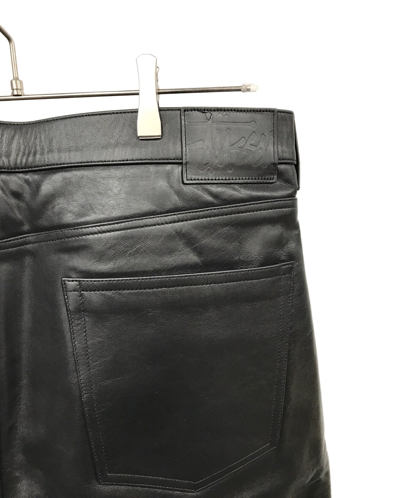 [Pre-owned] stussy BIG OL' SHORT LEATHER 112315