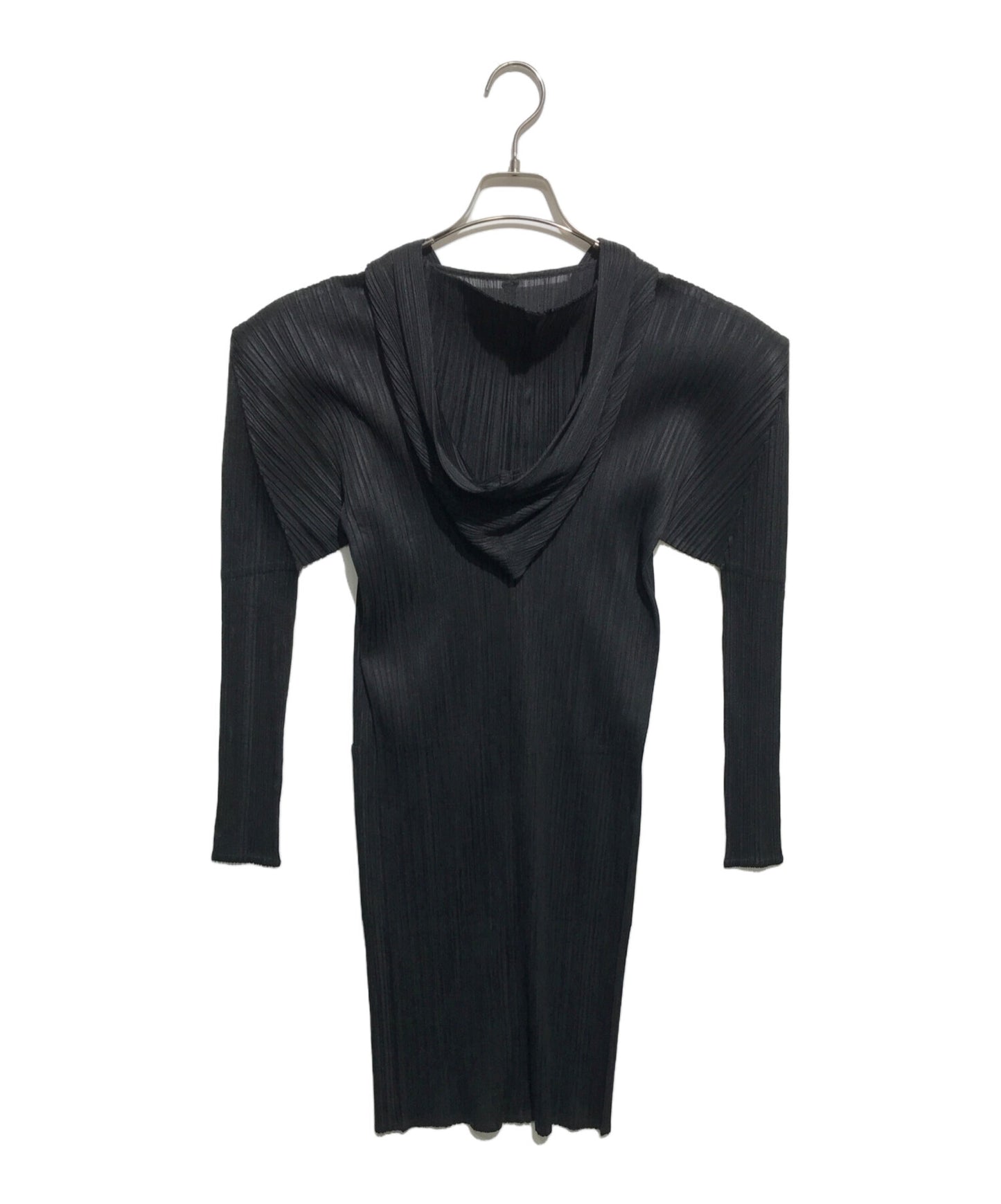 [Pre-owned] PLEATS PLEASE Long cardigan with hood PP11-EN173