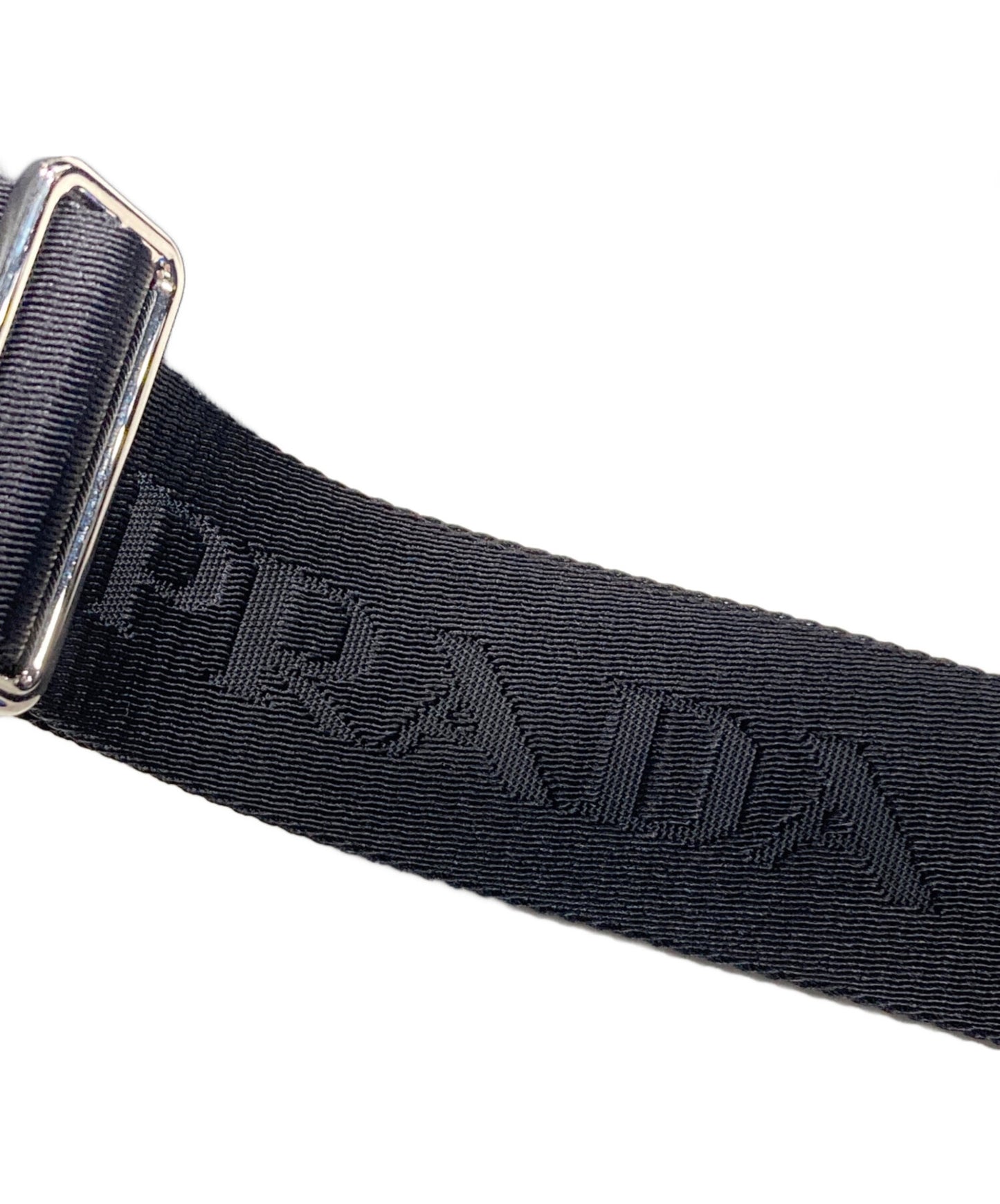 [Pre-owned] PRADA Re-Nylon Re-Nylon X Leather Triangle Shoulder Bag 2VH147