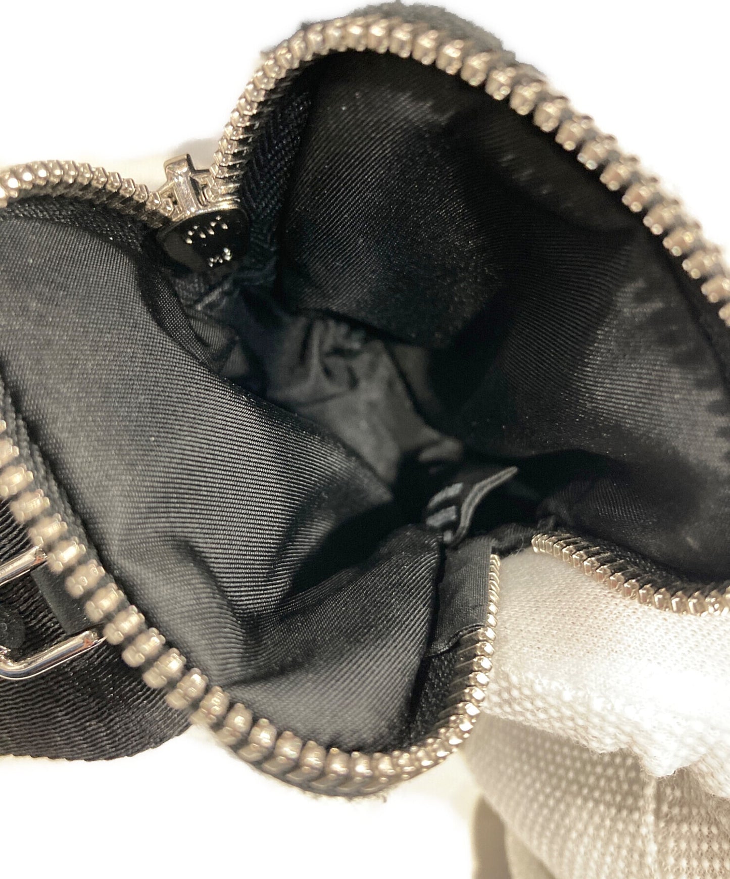 [Pre-owned] PRADA Re-Nylon Re-Nylon X Leather Triangle Shoulder Bag 2VH147