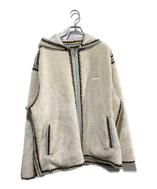 [Pre-owned] SUPREME 23SS Crochet Edge Hooded Zip Up Top