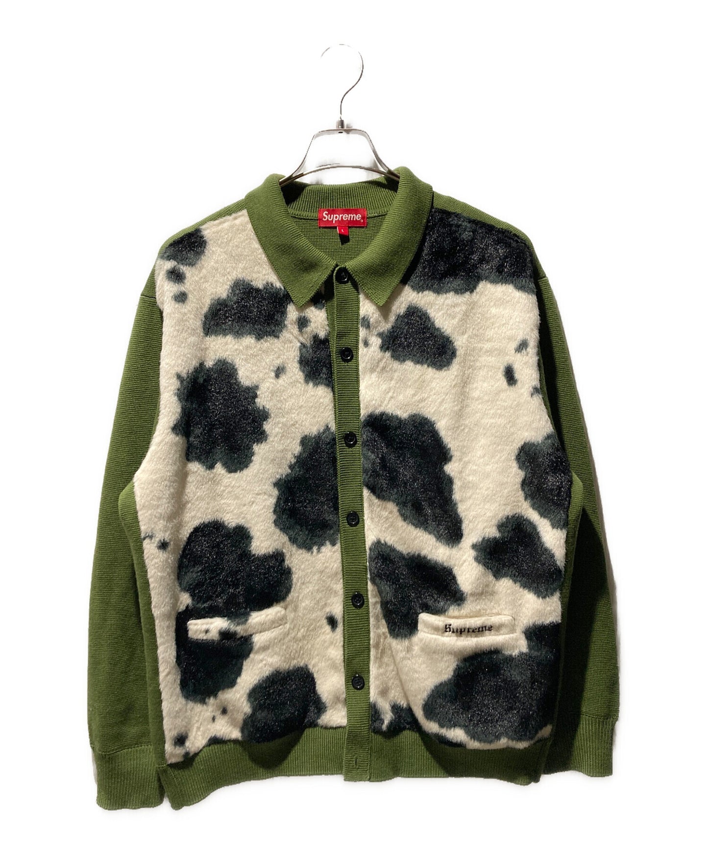 [Pre-owned] SUPREME 21SS Cow Print Cardigan