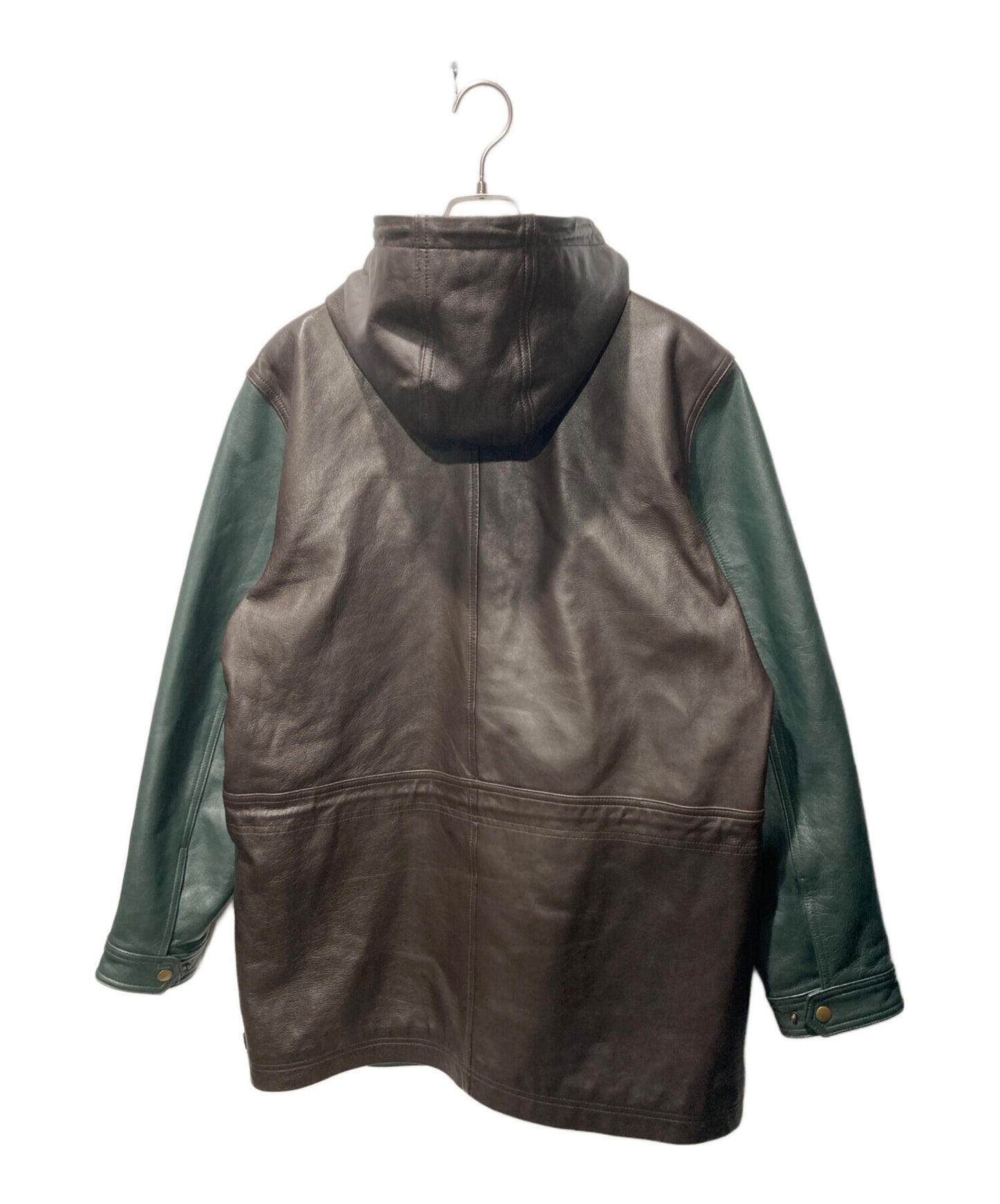 [Pre-owned] SUPREME 14AW HOODED LEATHER PARKA Hooded leather parka jacket