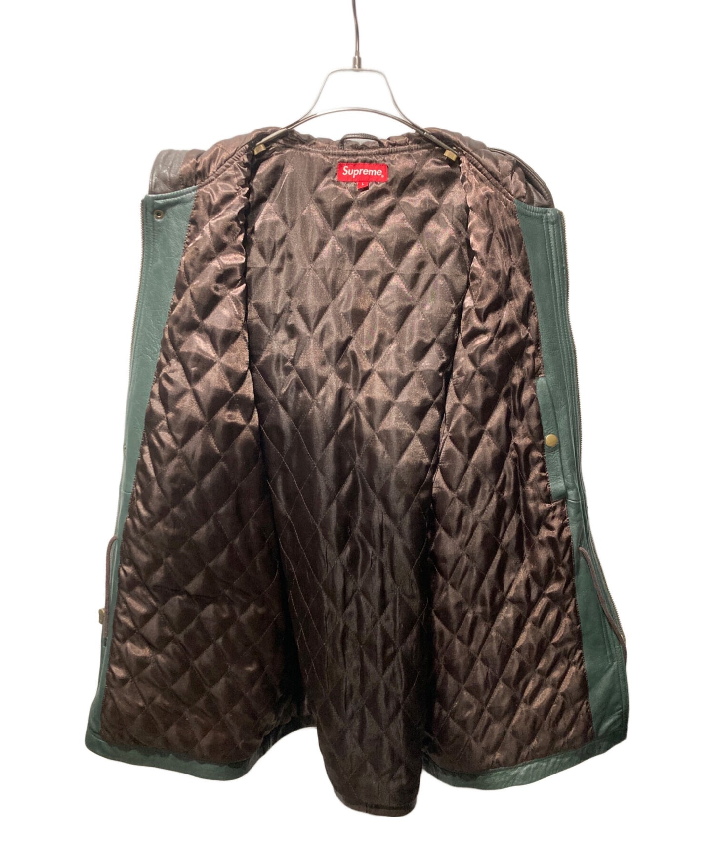 [Pre-owned] SUPREME 14AW HOODED LEATHER PARKA Hooded leather parka jacket