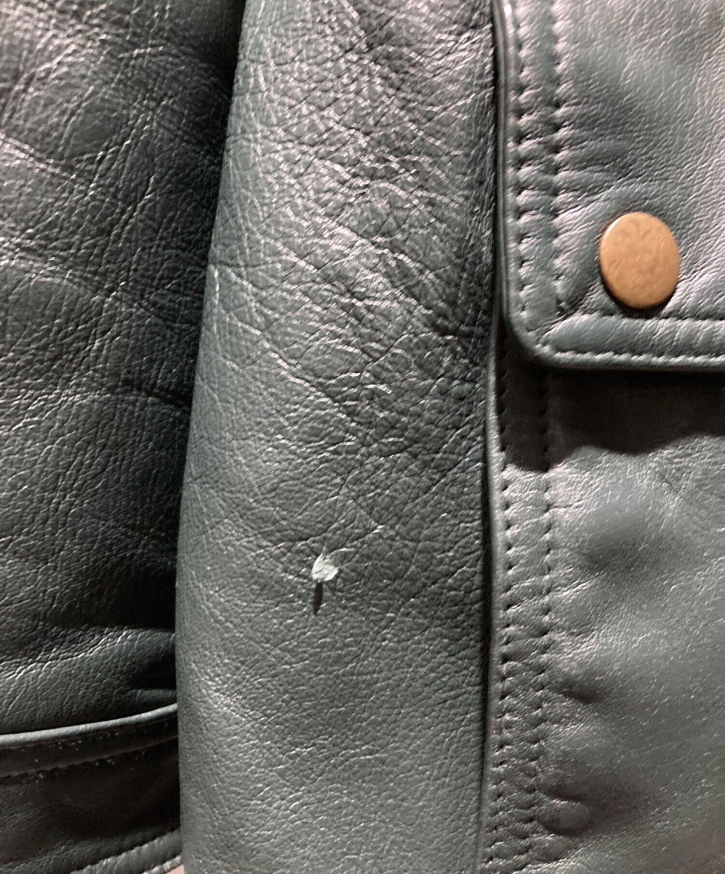 [Pre-owned] SUPREME 14AW HOODED LEATHER PARKA Hooded leather parka jacket