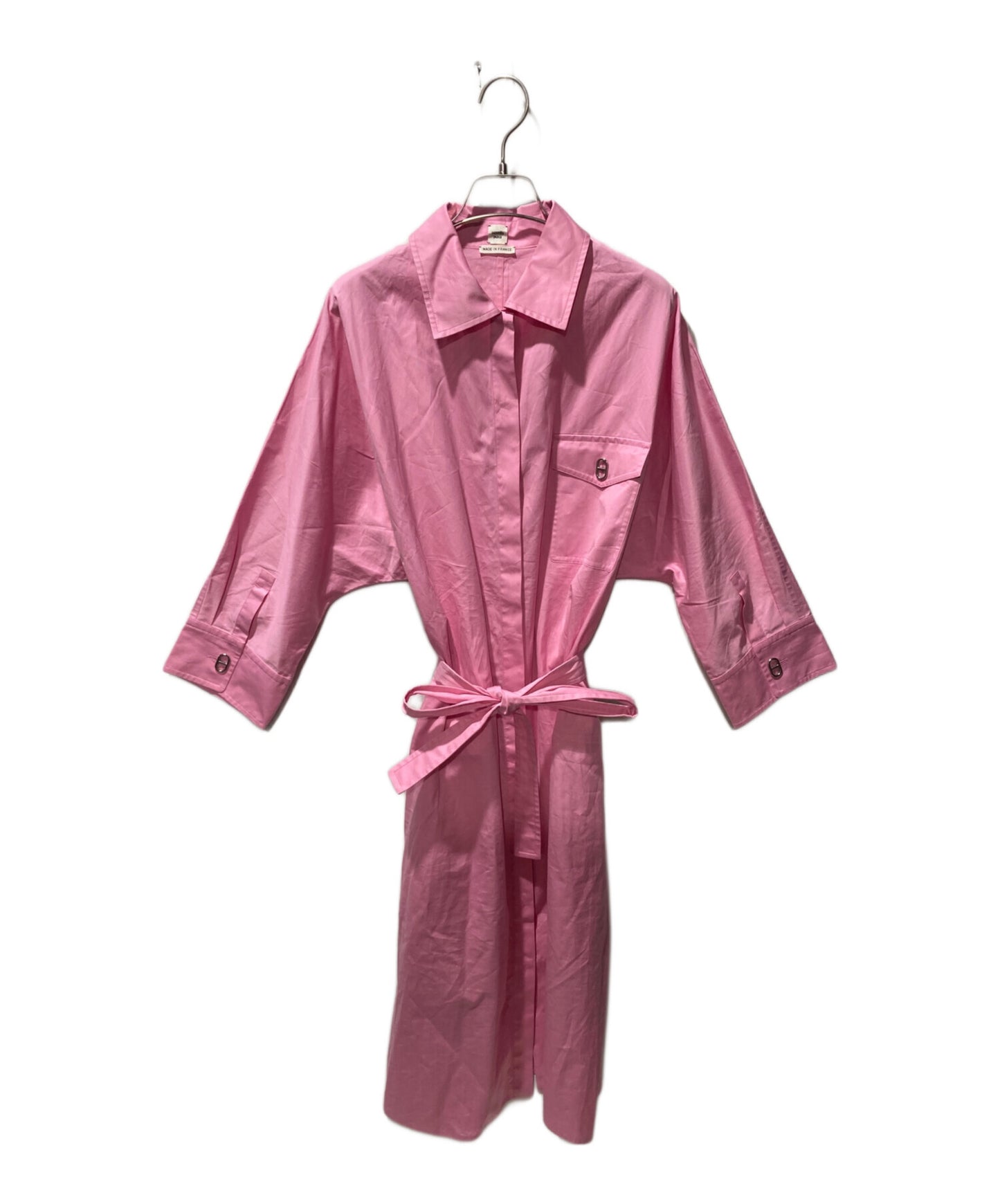 [Pre-owned] HERMES Chene Dunkle Shirt Dress 3E0548DX