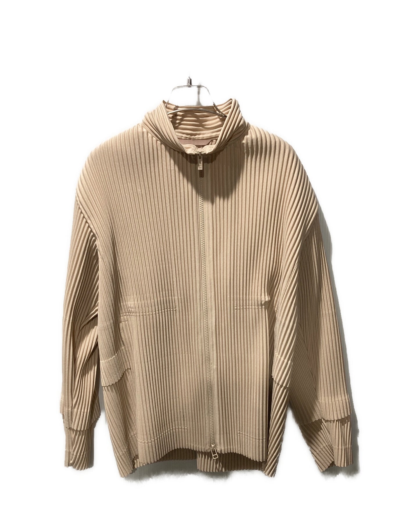 [Pre-owned] HOMME PLISSE ISSEY MIYAKE Pleated Zip Jacket HP41JC170
