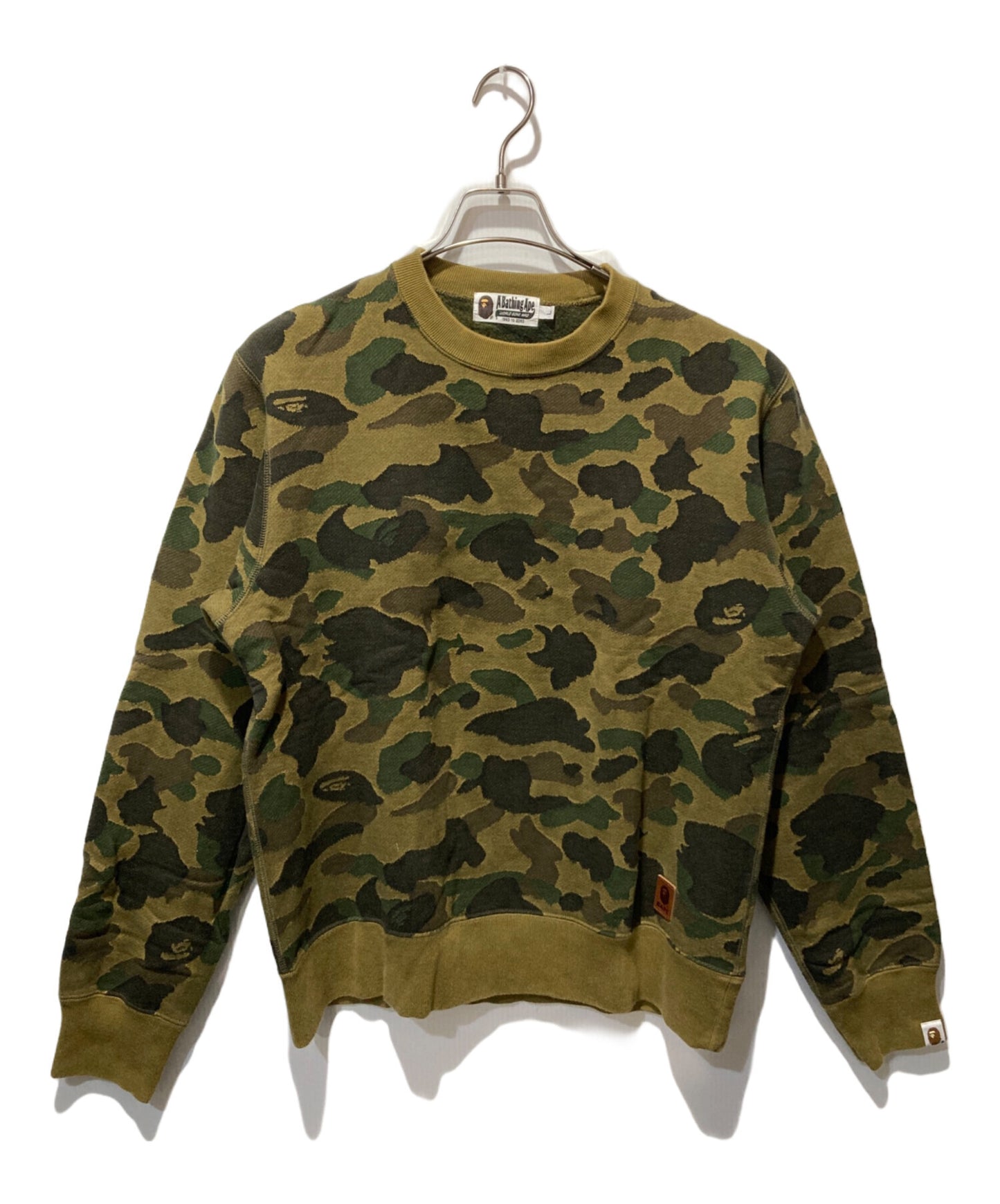 [Pre-owned] A BATHING APE 1st CAMO CREWNECK Sweatshirt 001SWA801015X