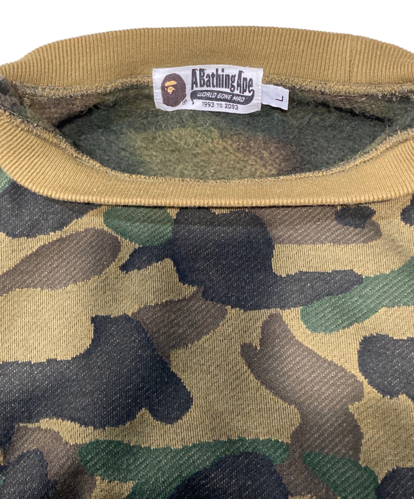 [Pre-owned] A BATHING APE 1st CAMO CREWNECK Sweatshirt 001SWA801015X