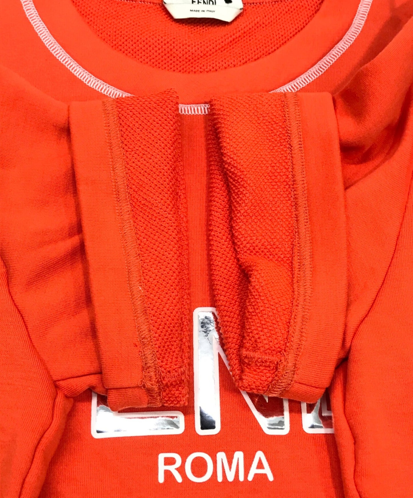 [Pre-owned] FENDI Logo-printed jersey cut and sewn FAF089 A6JD